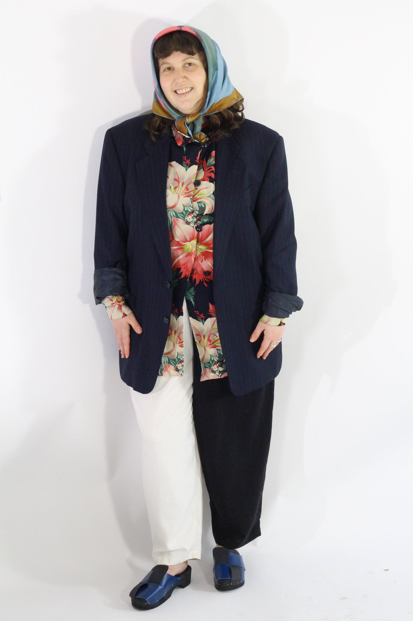 Marked down from $240: Laurs Kemp silk colorblock pants S-2XL