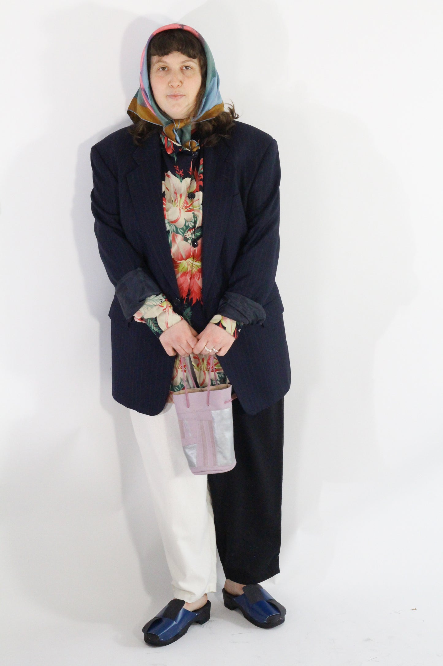 Manimal patchwork leather bag lavender