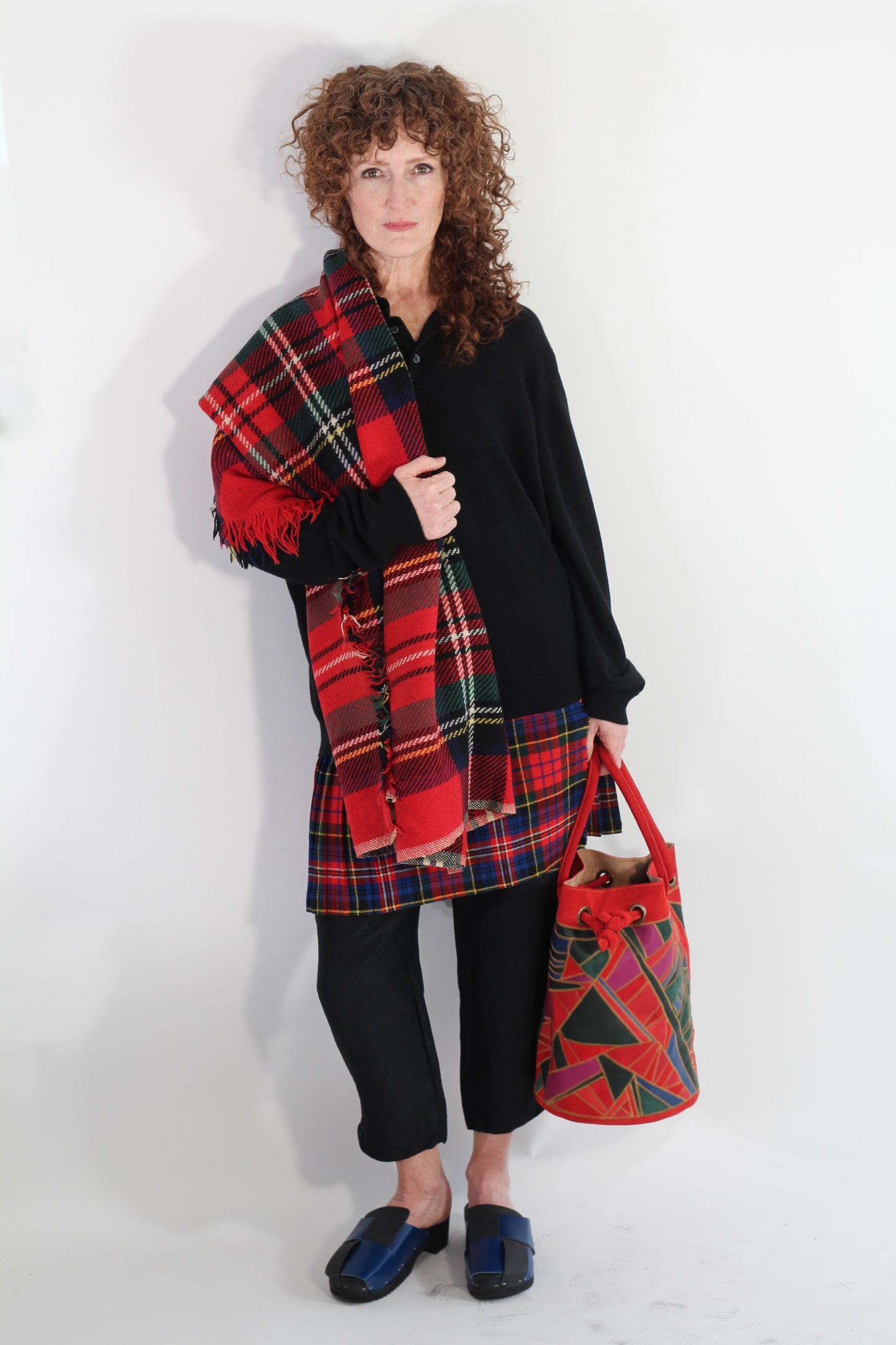 Wool tartan throw (Now $20)