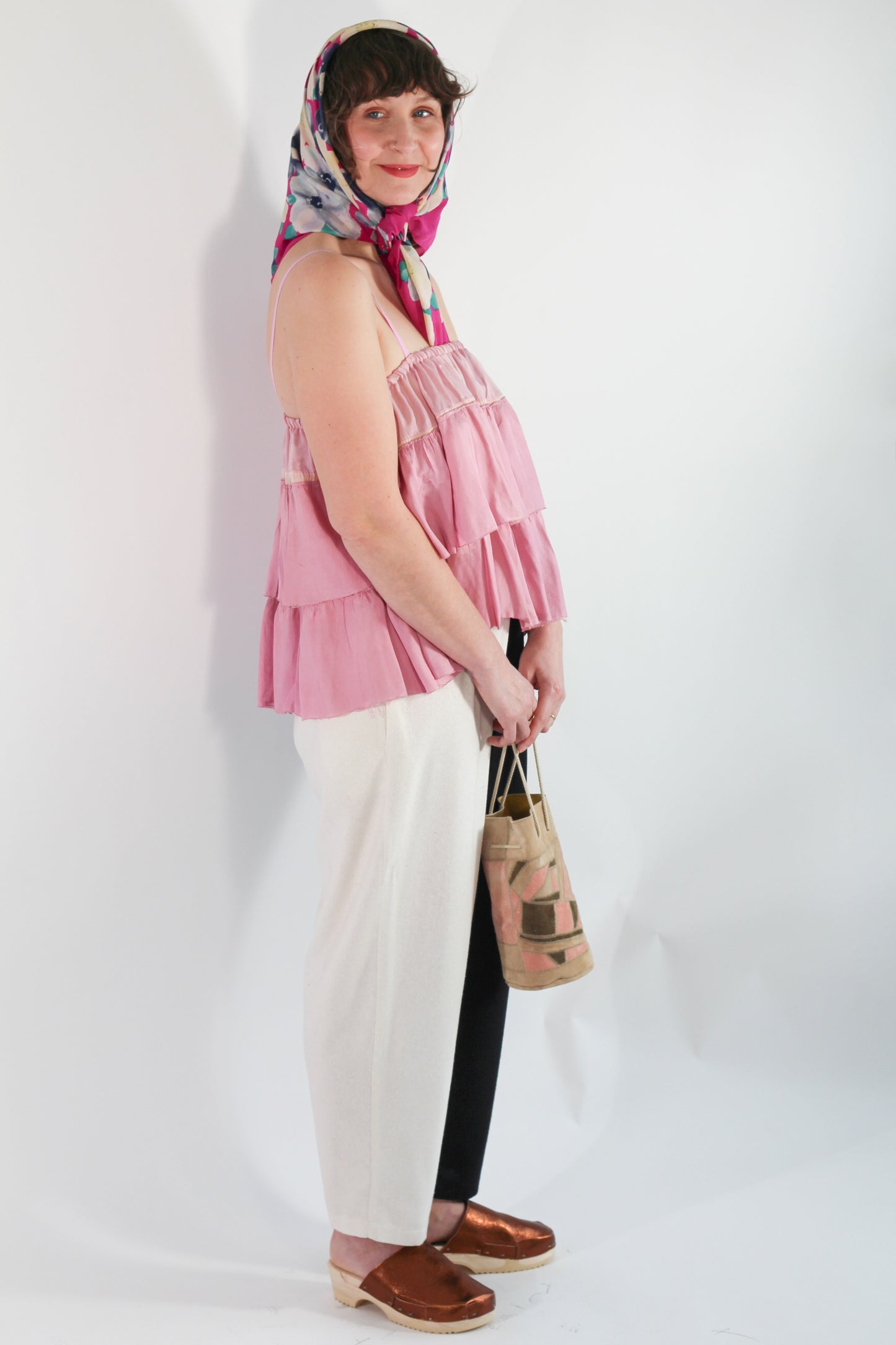 Marked down from $240: Laurs Kemp silk colorblock pants S-2XL