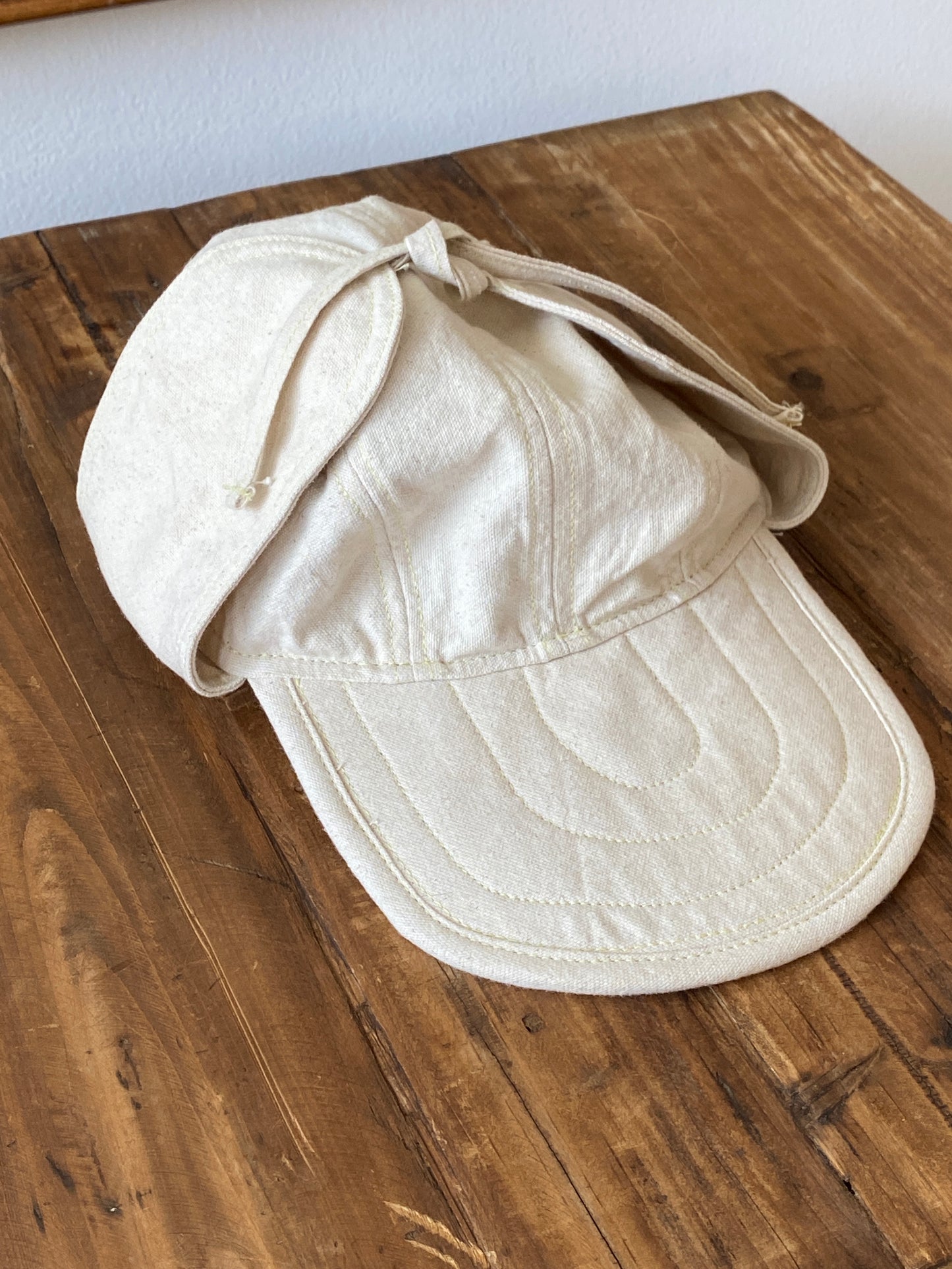 Marked down from $135: Denim camp cap