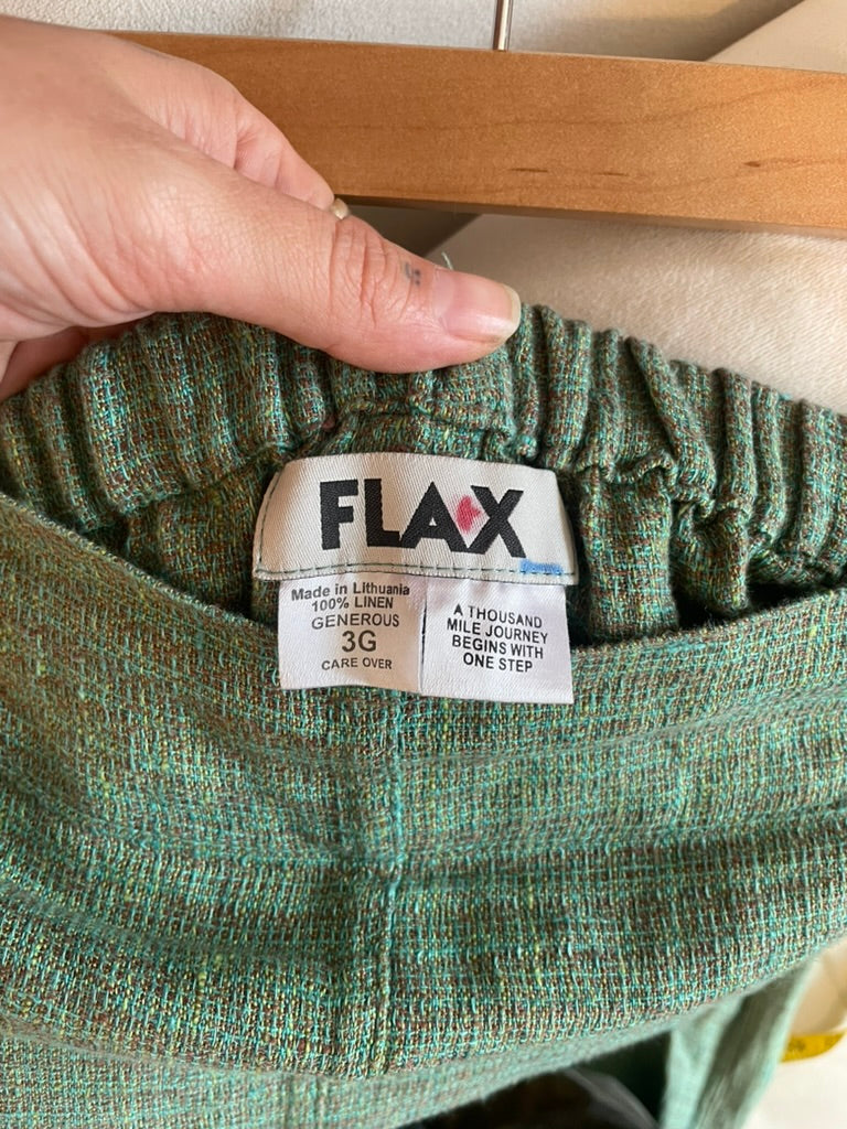 Flax Green Linen Skirt SS3