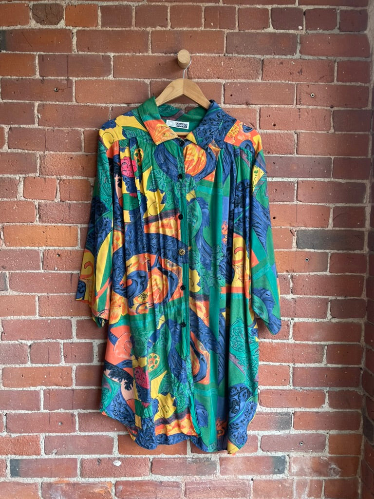 Vintage Silk Button Down SS1-3