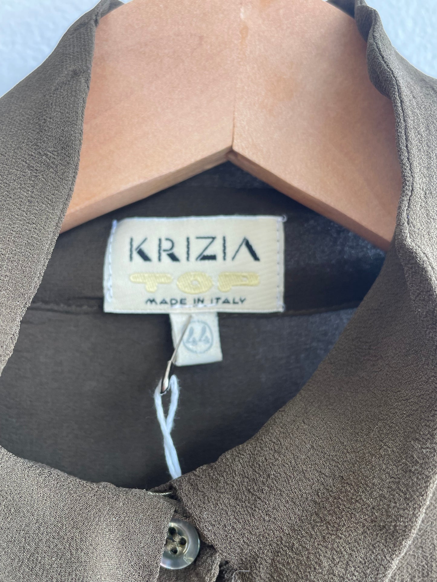 Brown Silk Blouse
