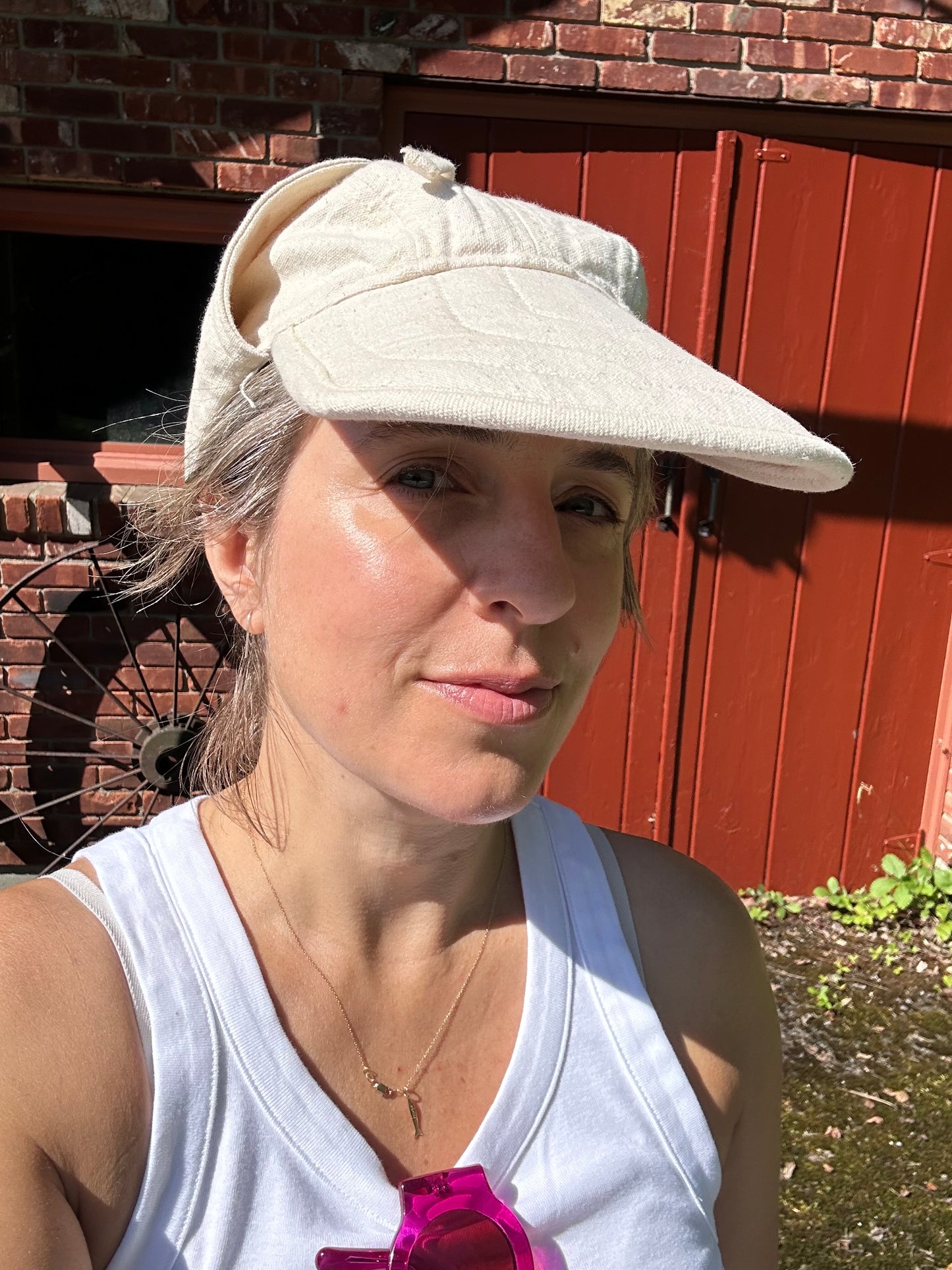 Marked down from $135: Denim camp cap