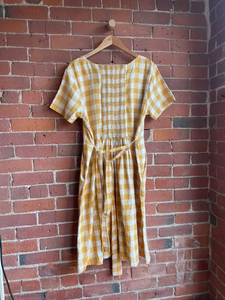 Ace & Jig Yellow Check Dress SS2-3
