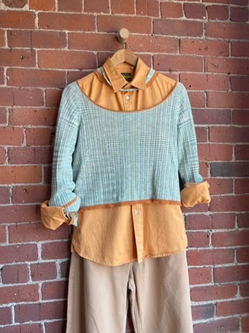 Vintage Levi's Button Down Orange SS1