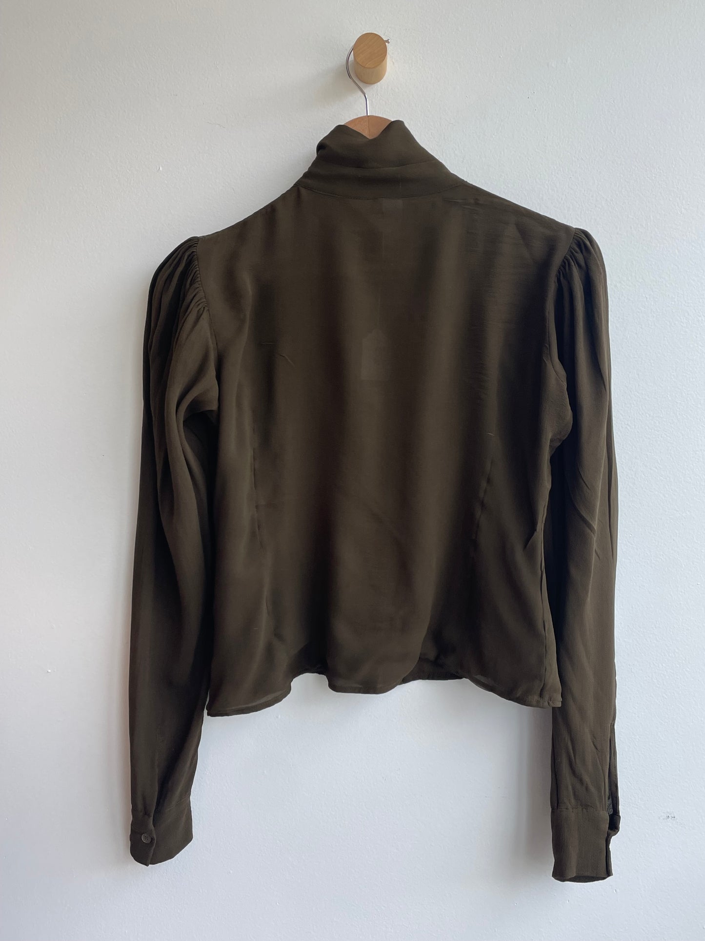 Brown Silk Blouse