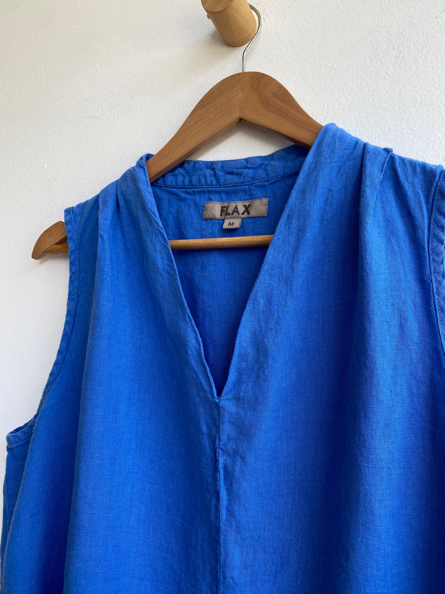 Electric blue linen tunic SS1-2