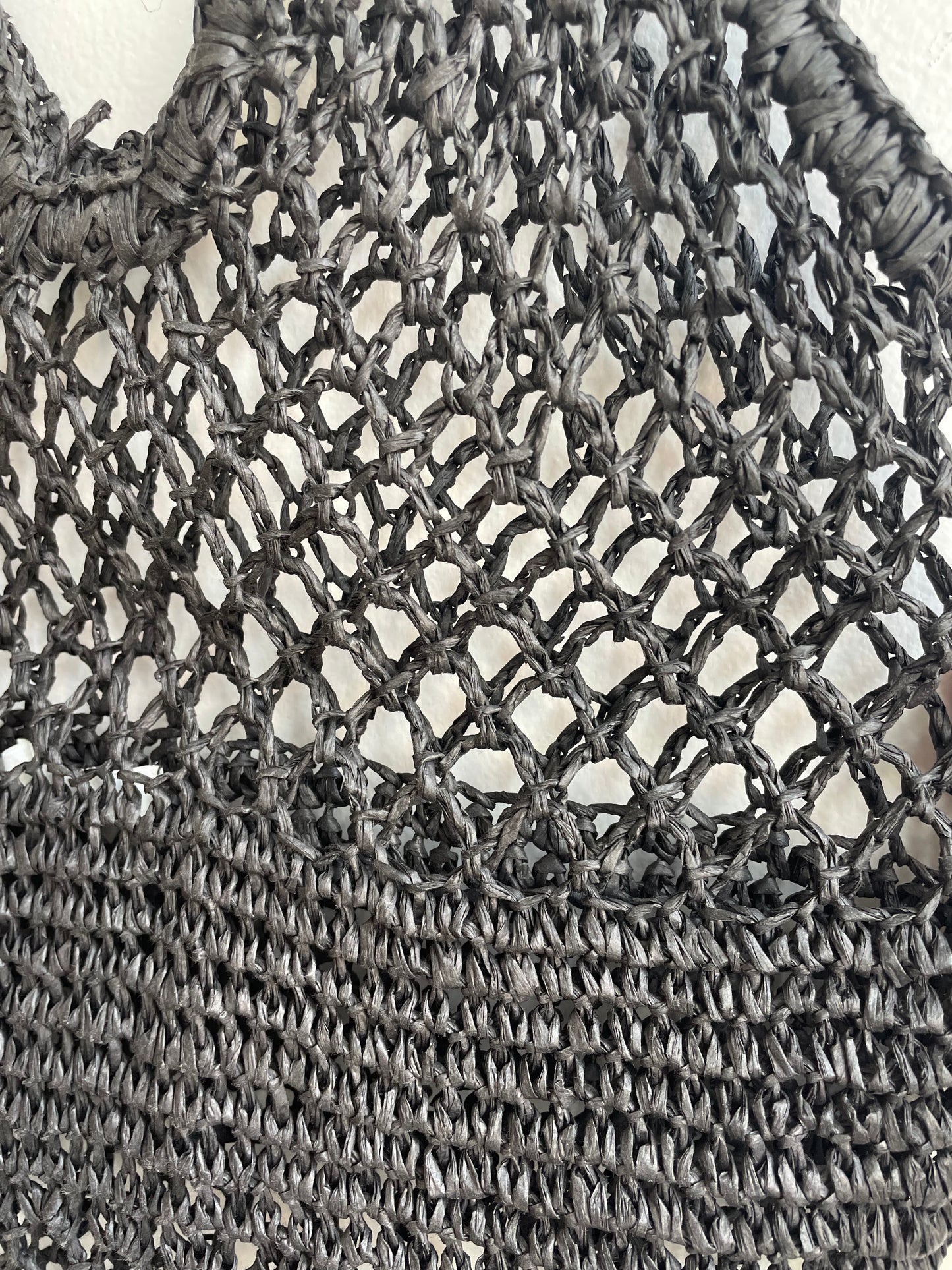 Black Woven Paper Bag