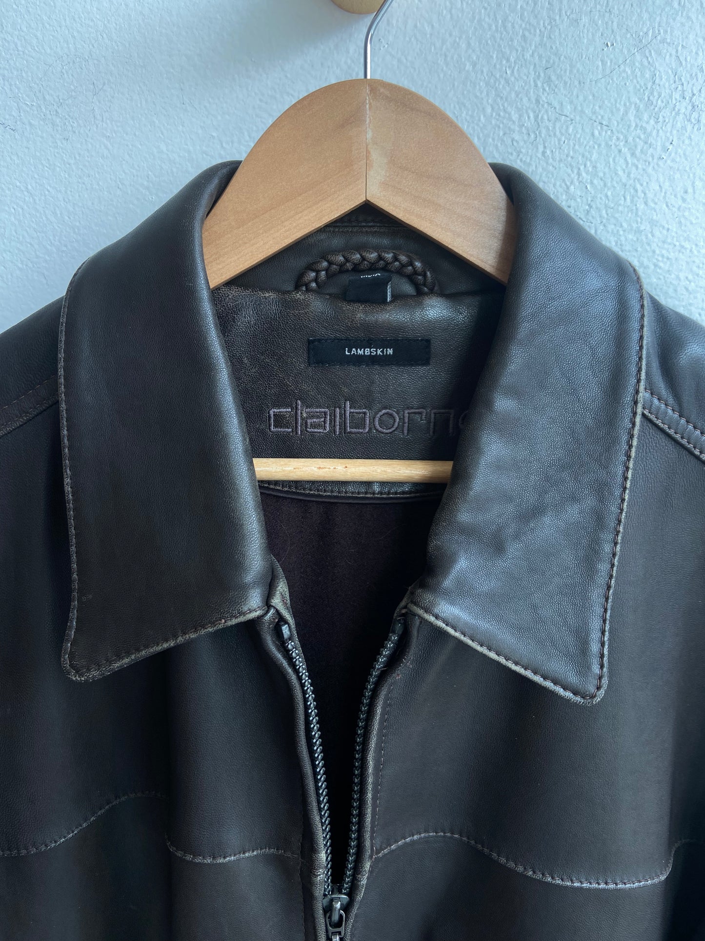 Super soft brown lamb skin leather jacket SS 1-3