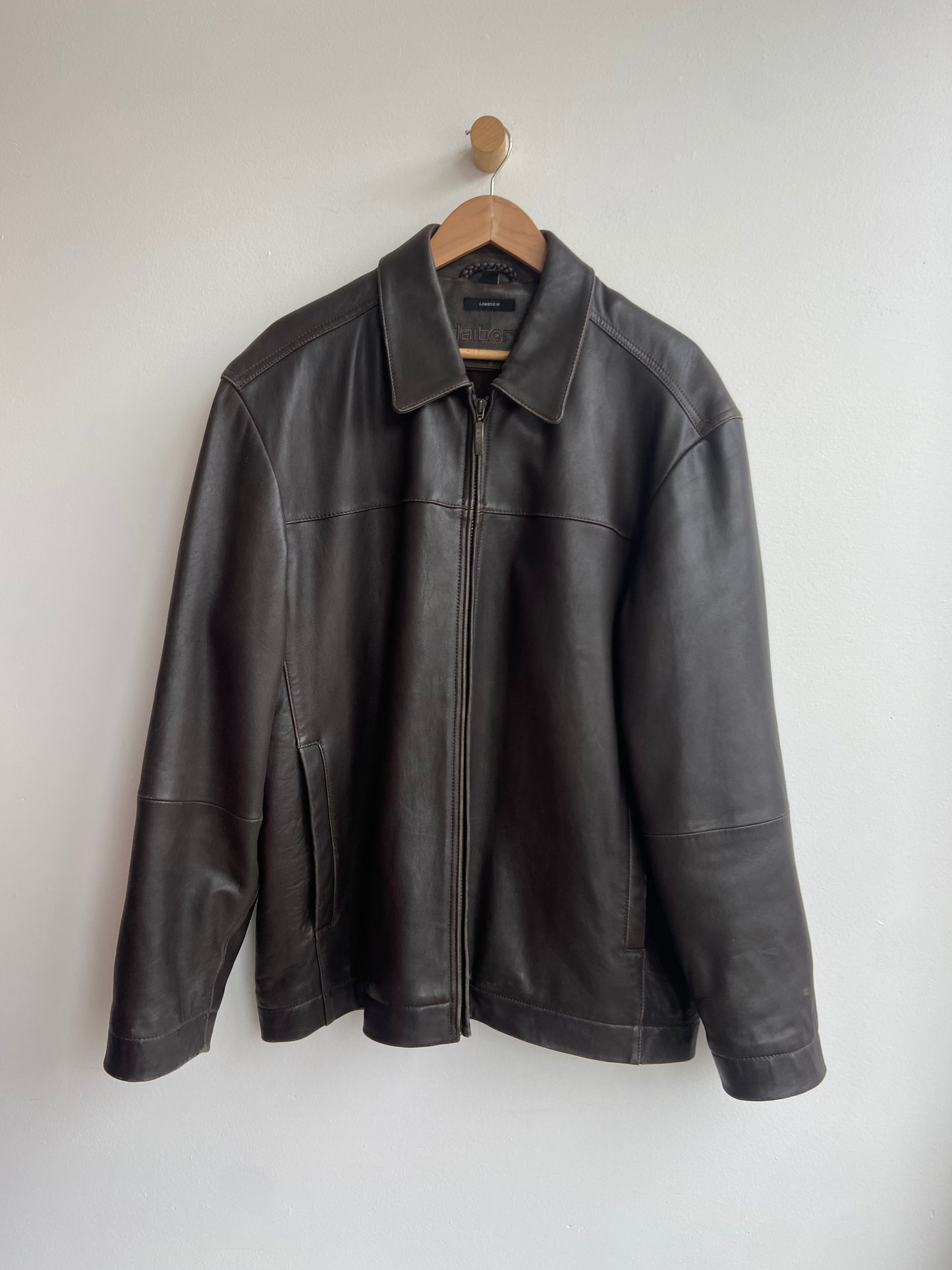 Super soft brown lamb skin leather jacket SS 1-3