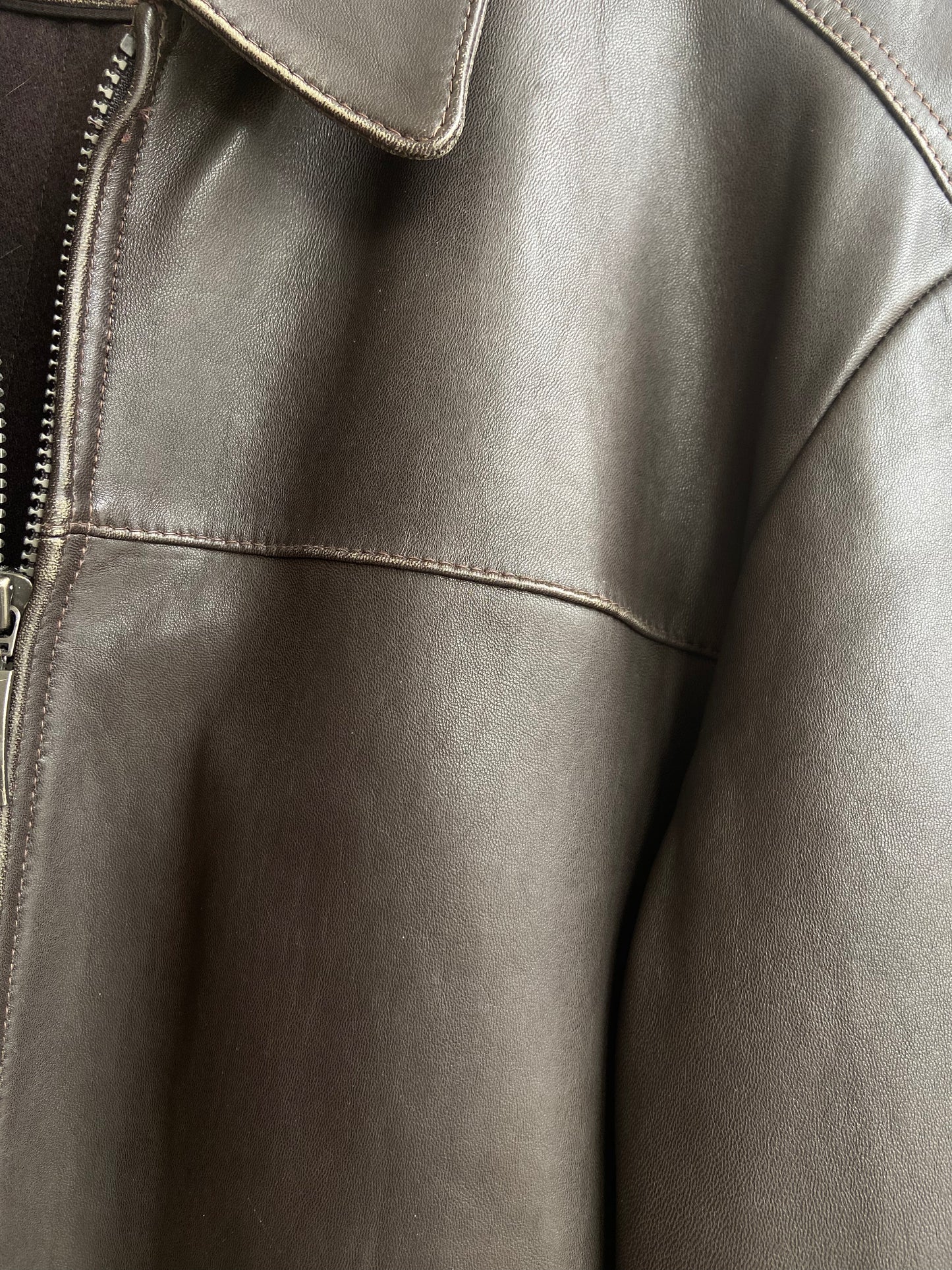 Super soft brown lamb skin leather jacket SS 1-3