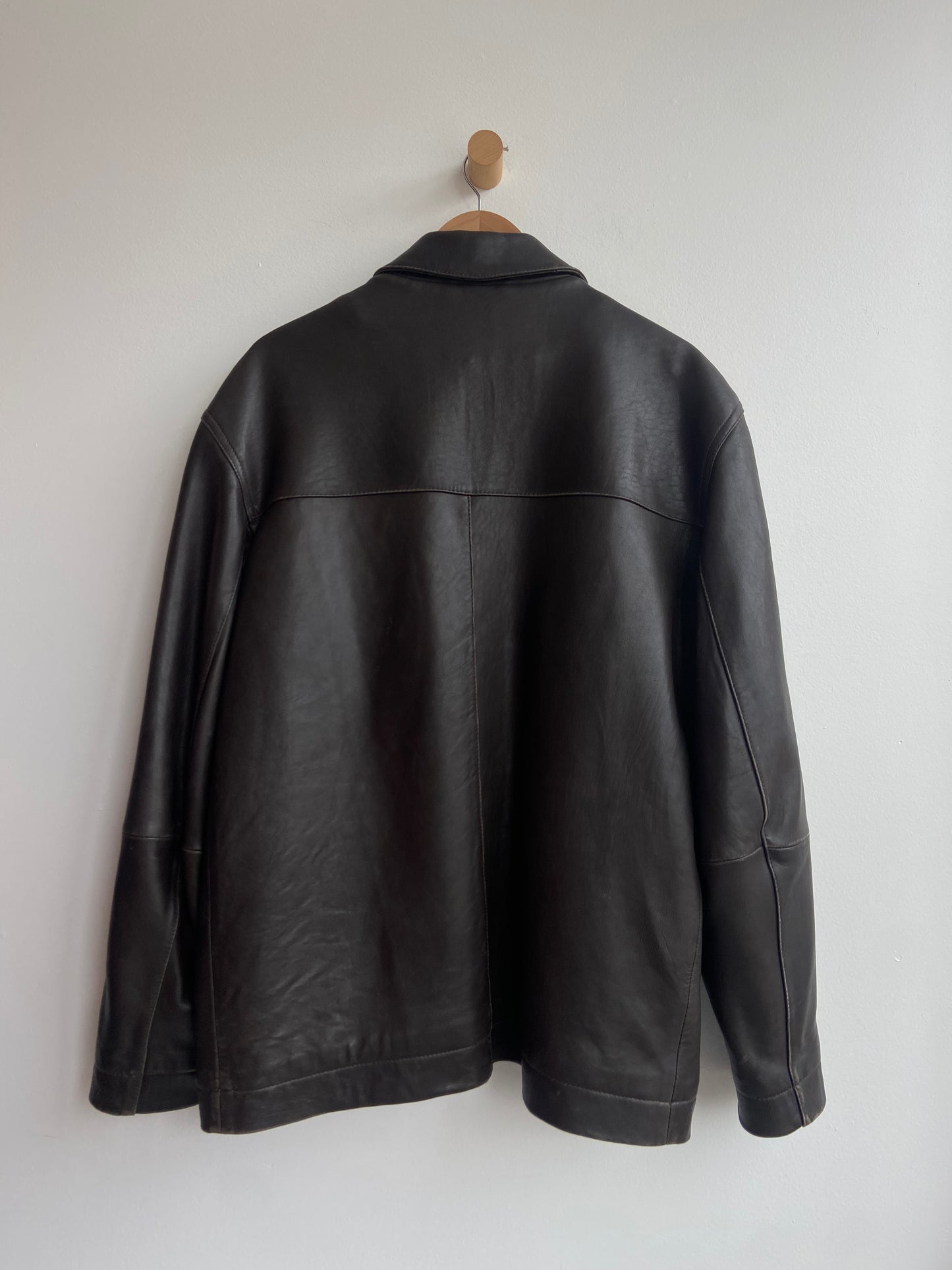 Super soft brown lamb skin leather jacket SS 1-3