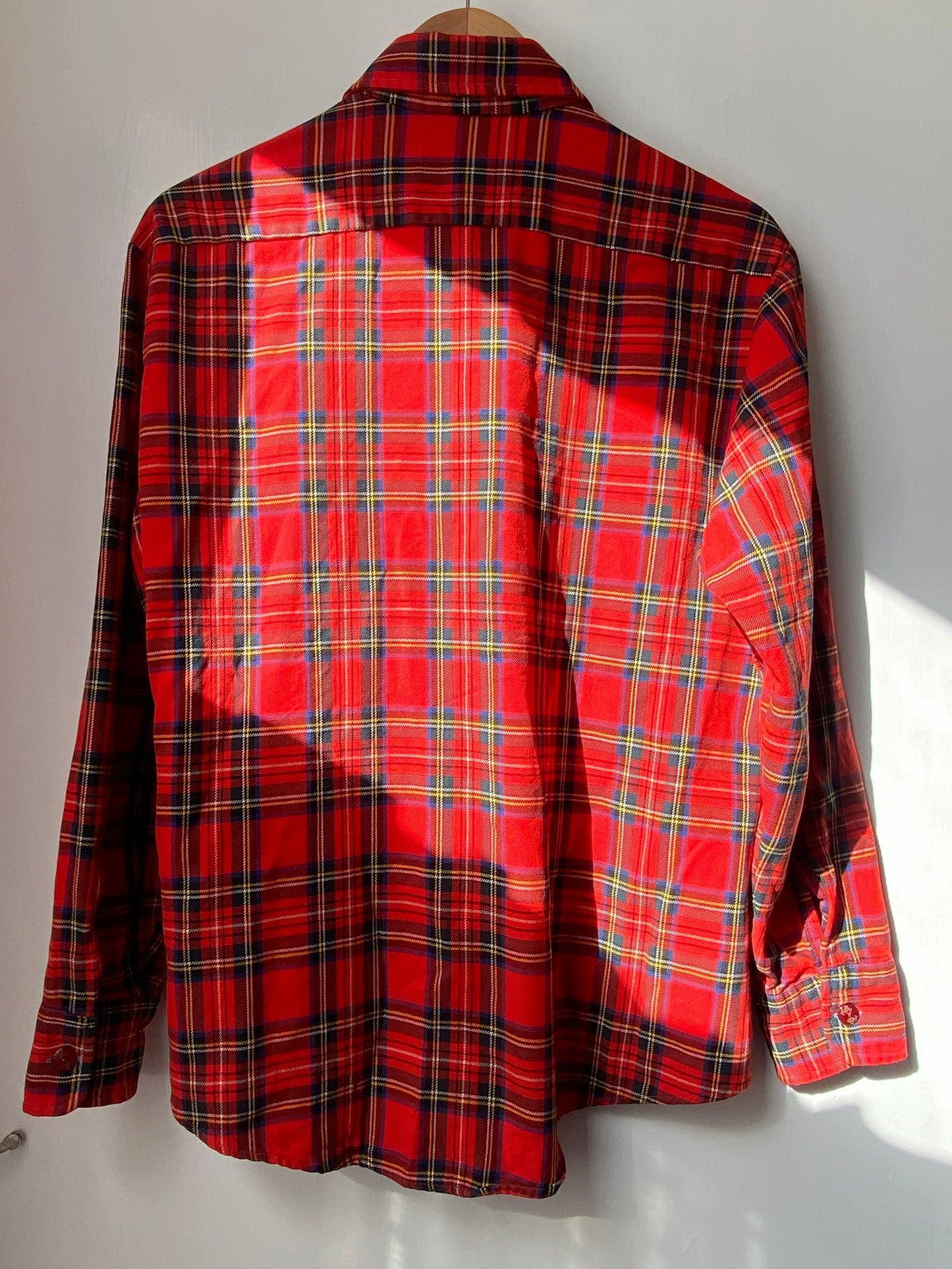 Vintage Sears field master plaid button up SS 1-2