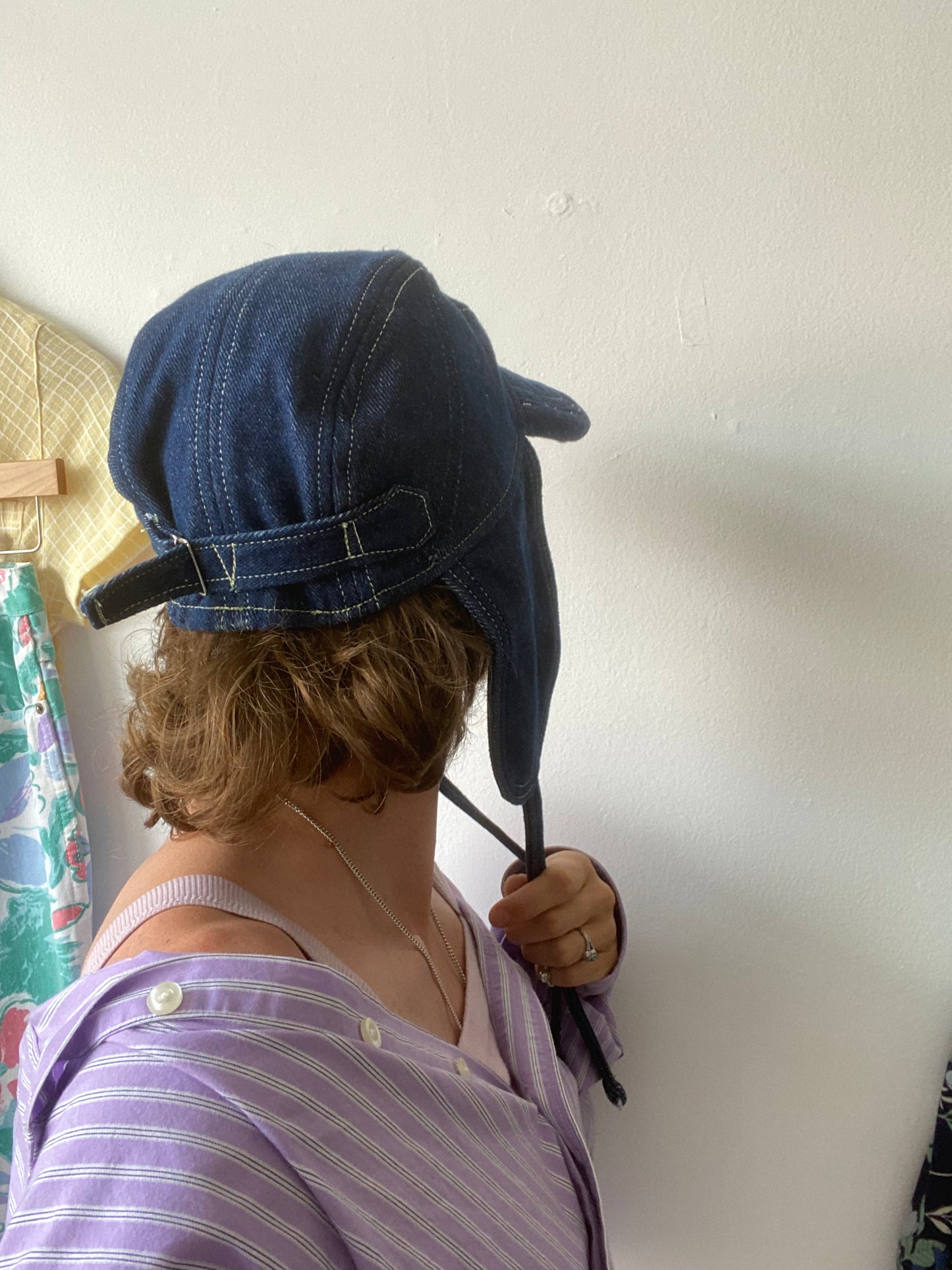 Marked down from $135: Denim camp cap