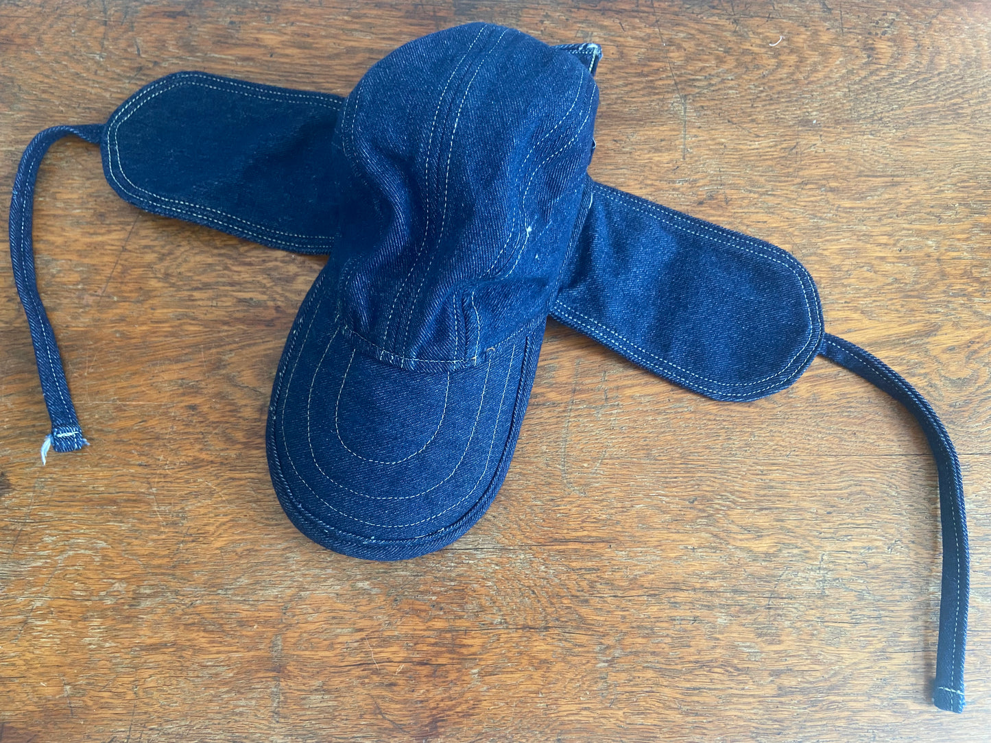 Marked down from $135: Denim camp cap