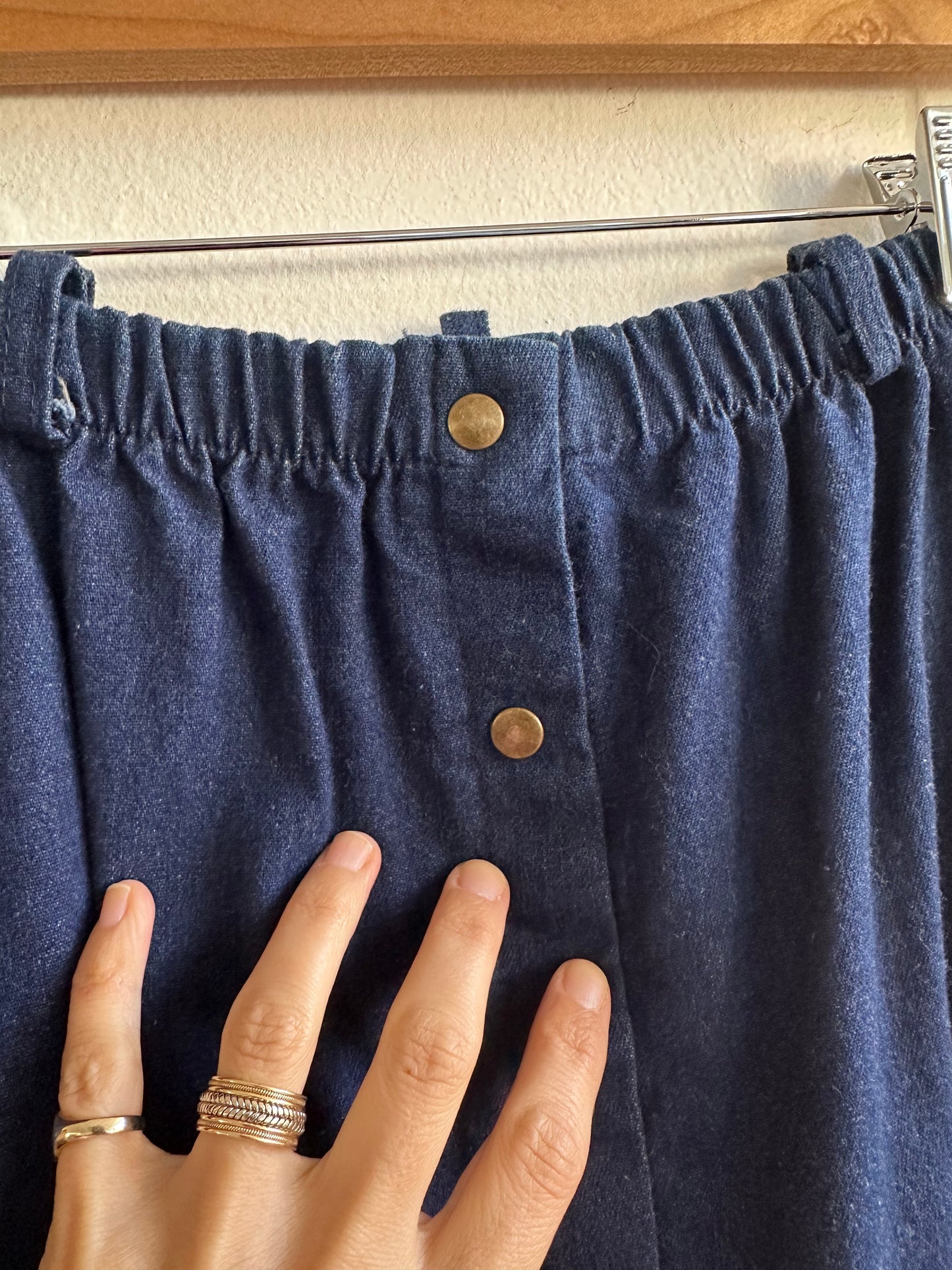Denim Snap Skirt SS1-2