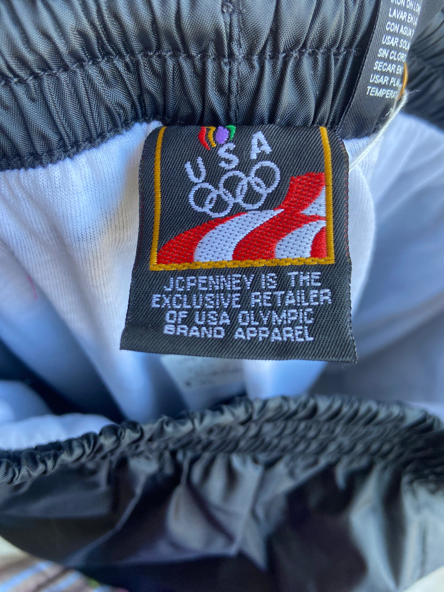 USA windbreaker pants black