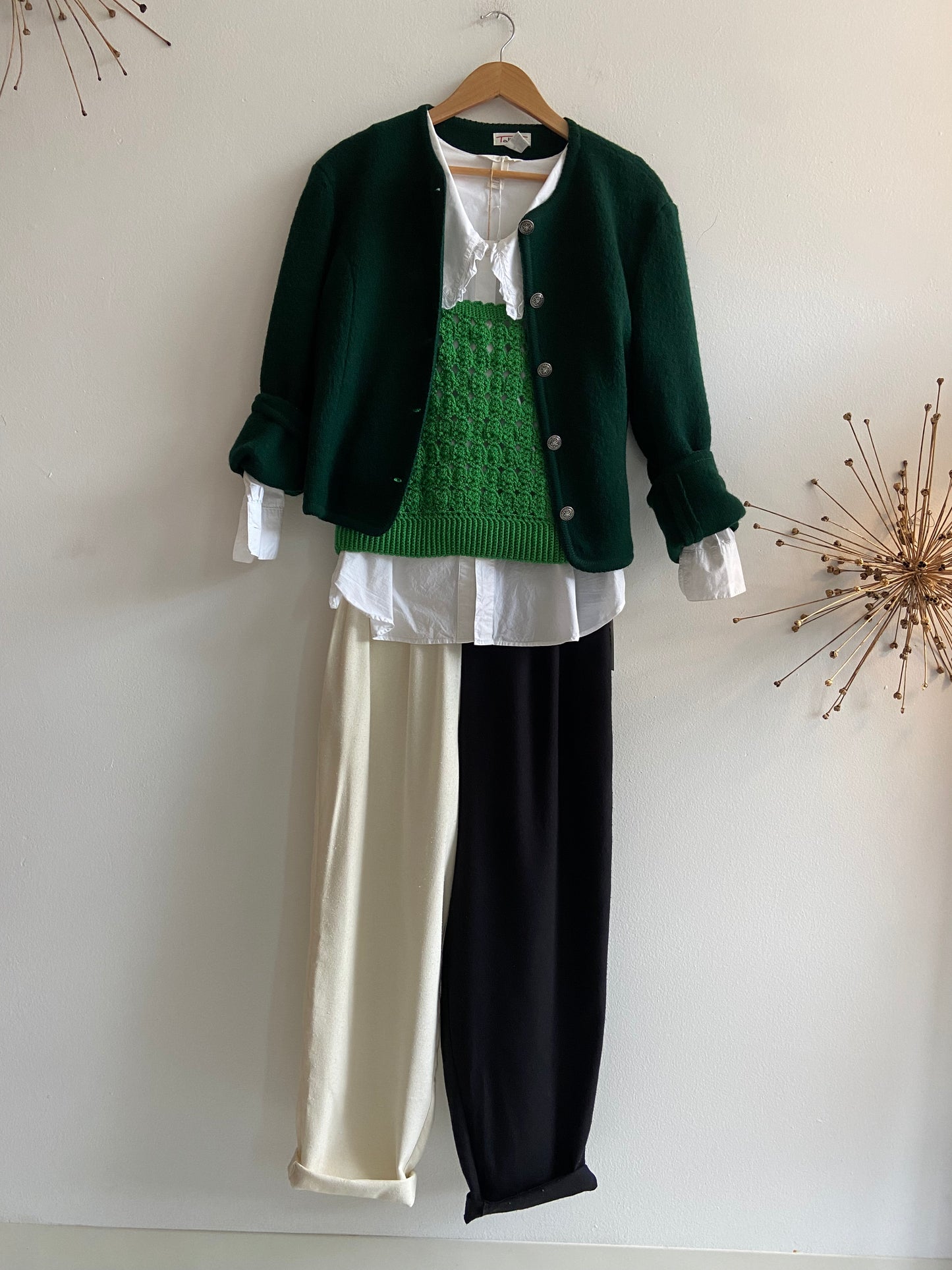 Marked down from $240: Laurs Kemp silk colorblock pants S-2XL