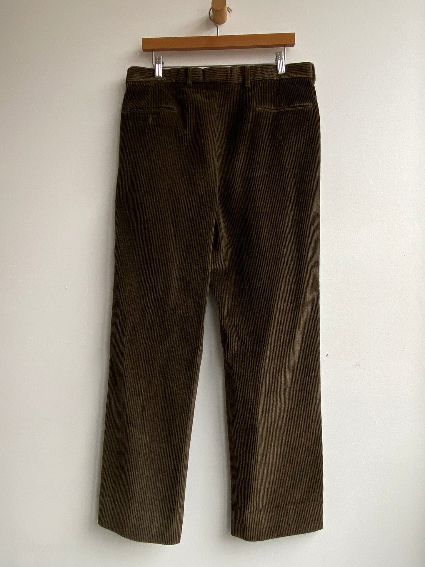 Dark brown tailored cords SS 2