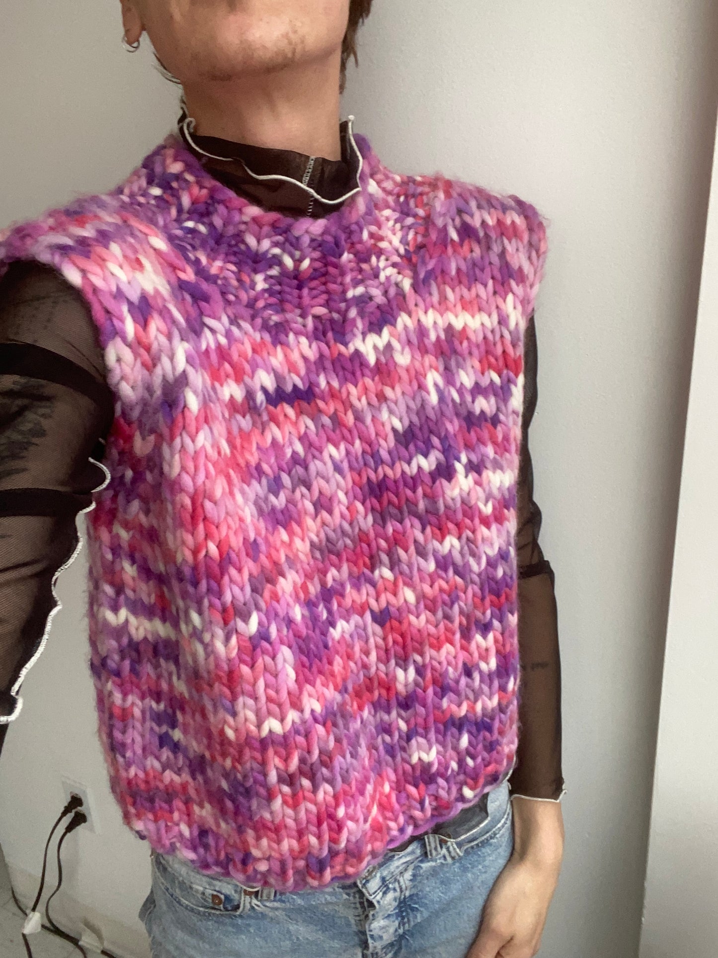Chunky super soft wool vest SS 1-2