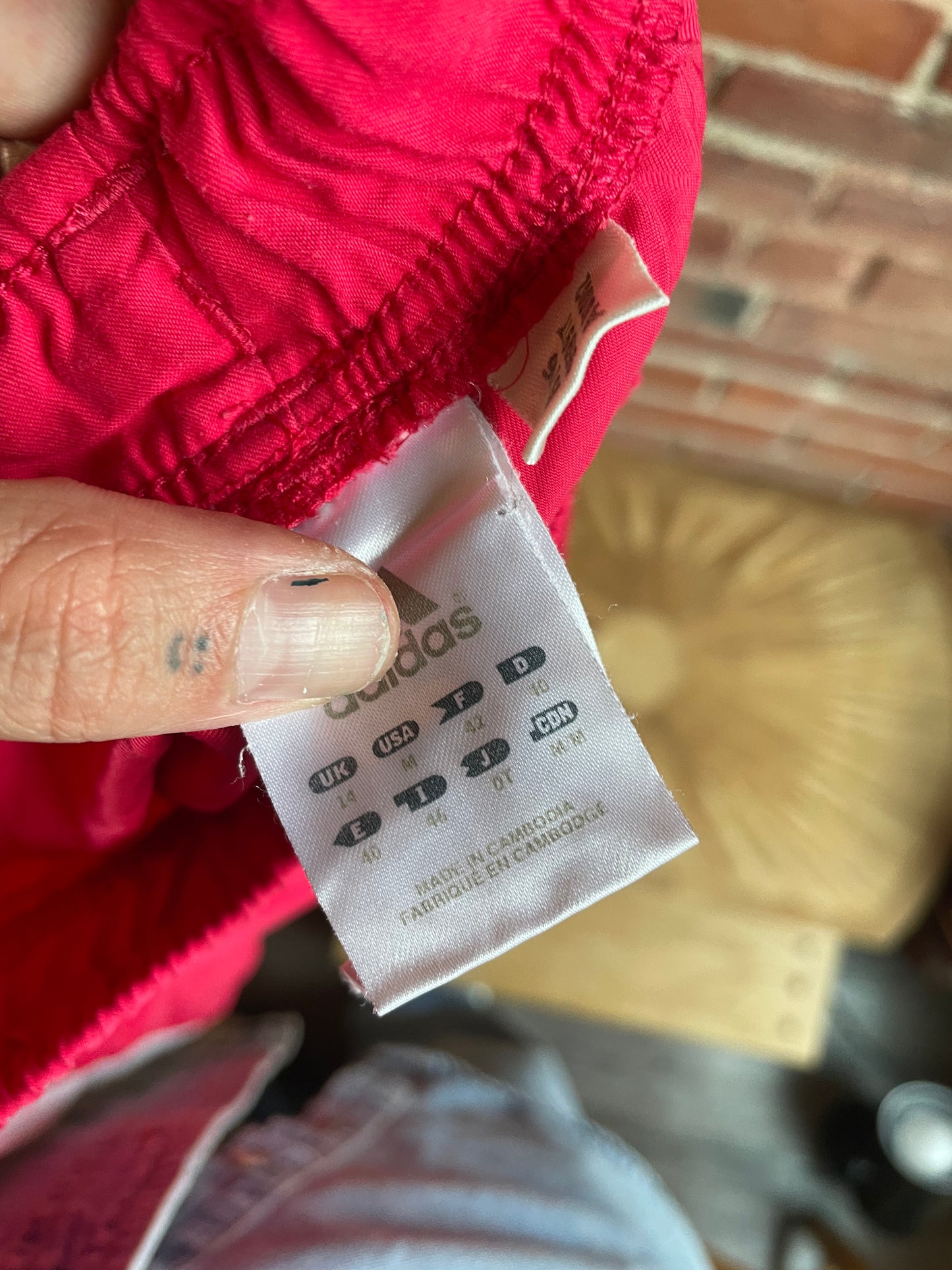 Adidas Strawberry Red Track Shorts SS1-2