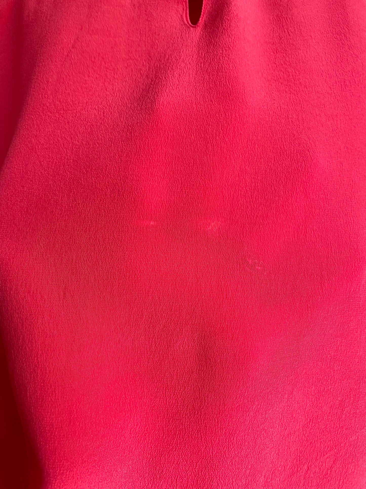 Tomato Red Silk Short Sleeve SS2