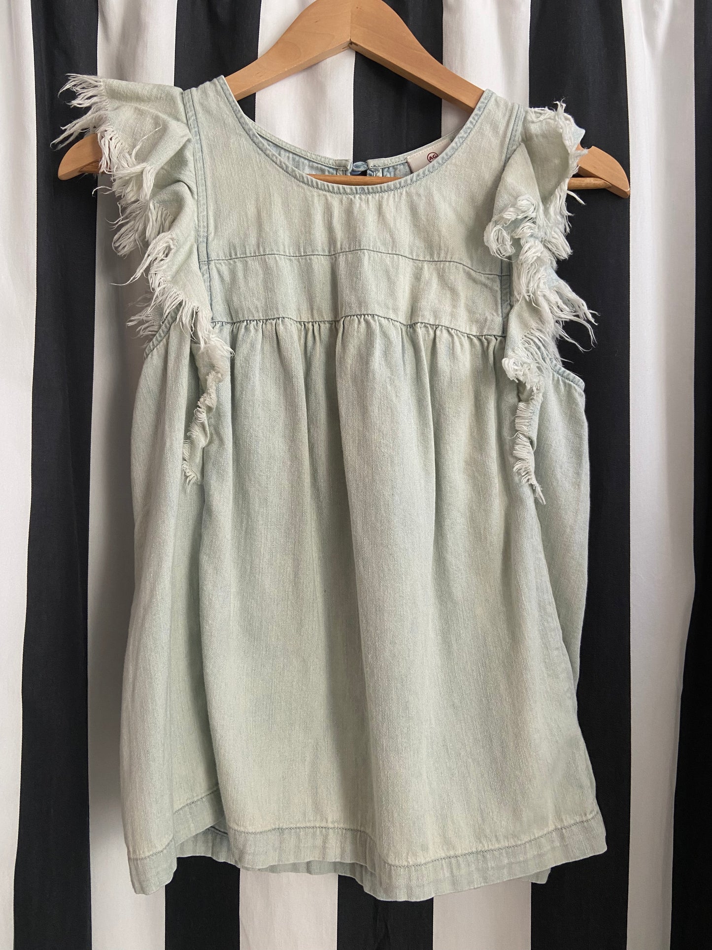 Little. Ones denim fringe jumper size 6/7