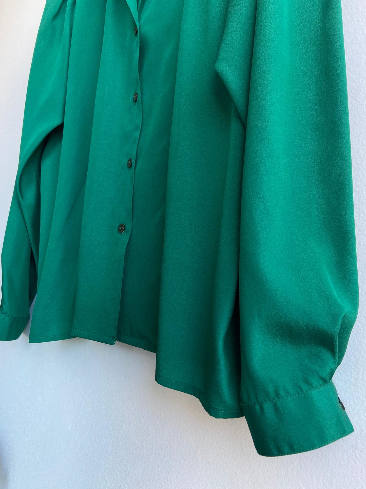Emerald green blouse SS 1-2
