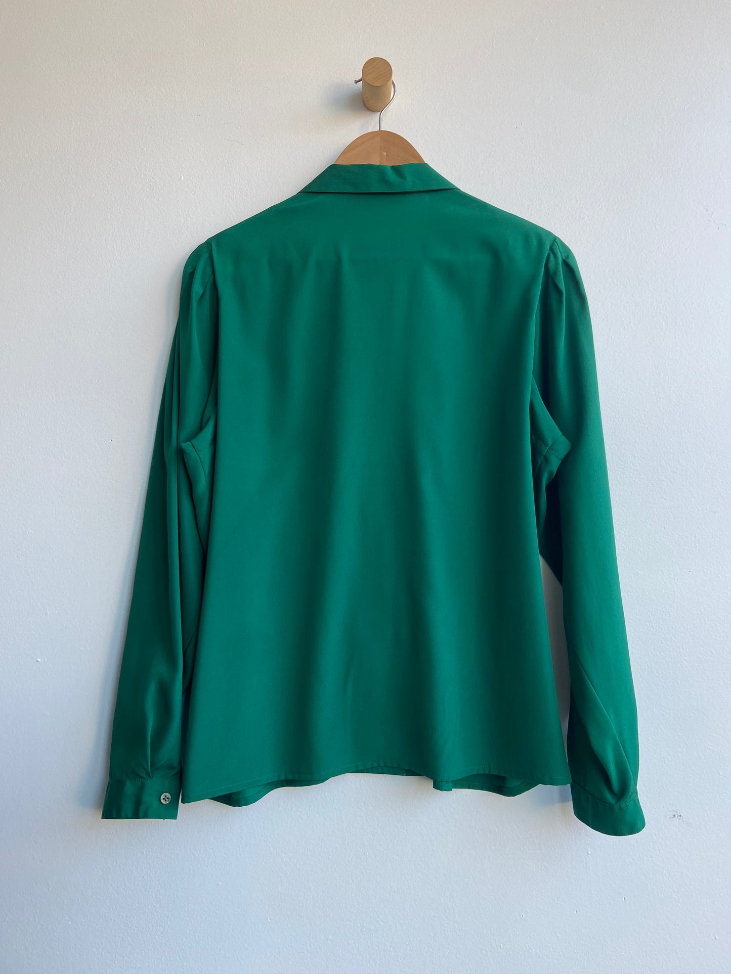 Emerald green blouse SS 1-2