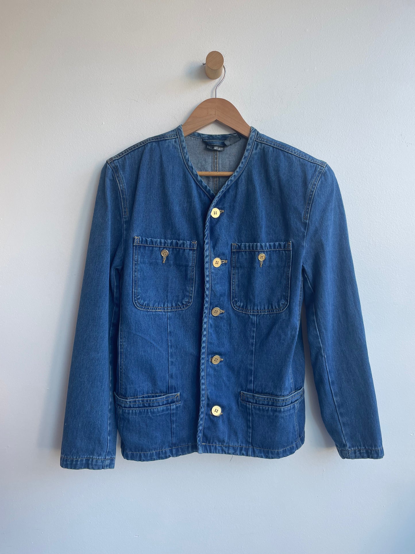 Jean Jacket with Shoulder Pads SS1