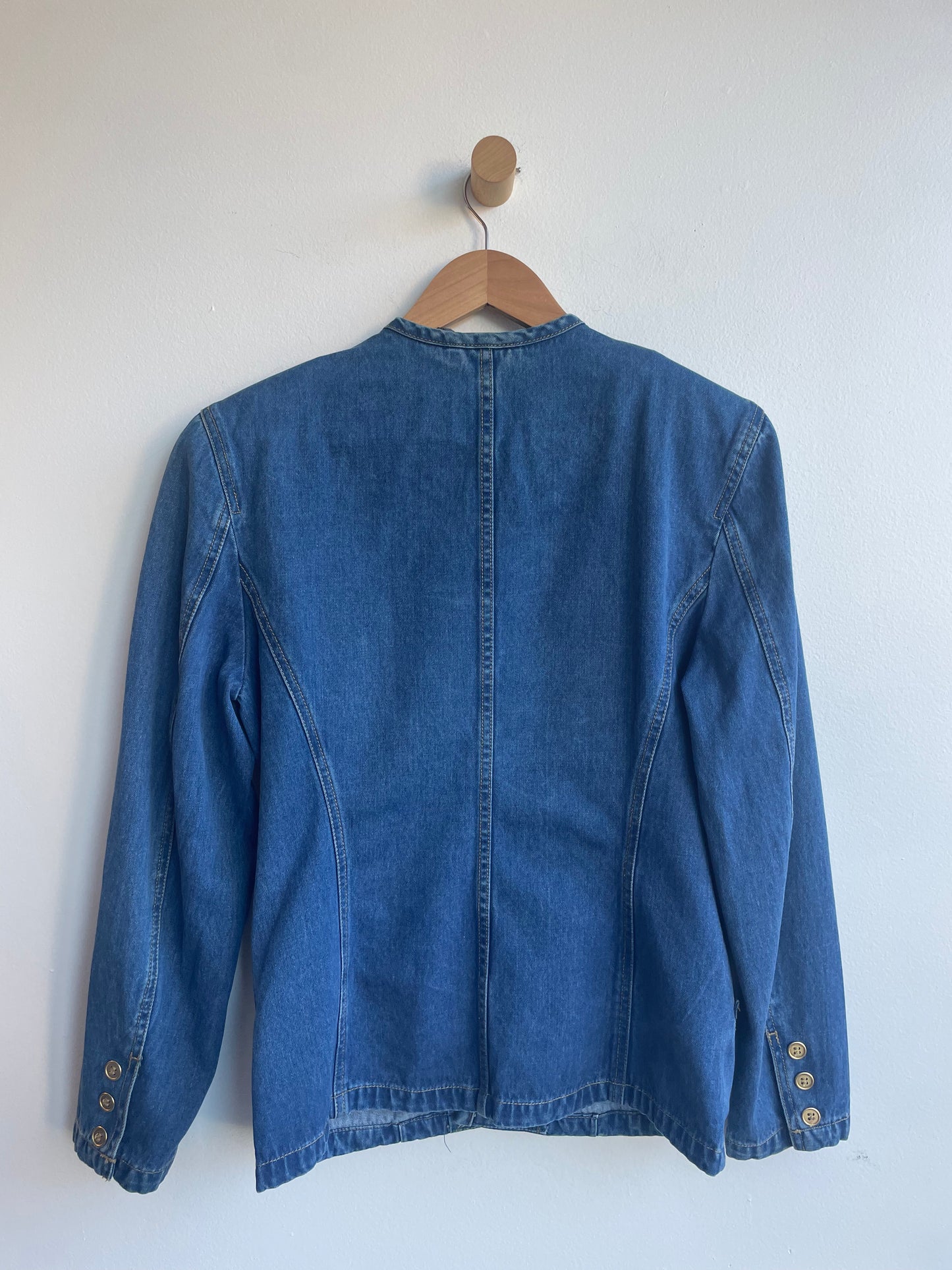 Jean Jacket with Shoulder Pads SS1