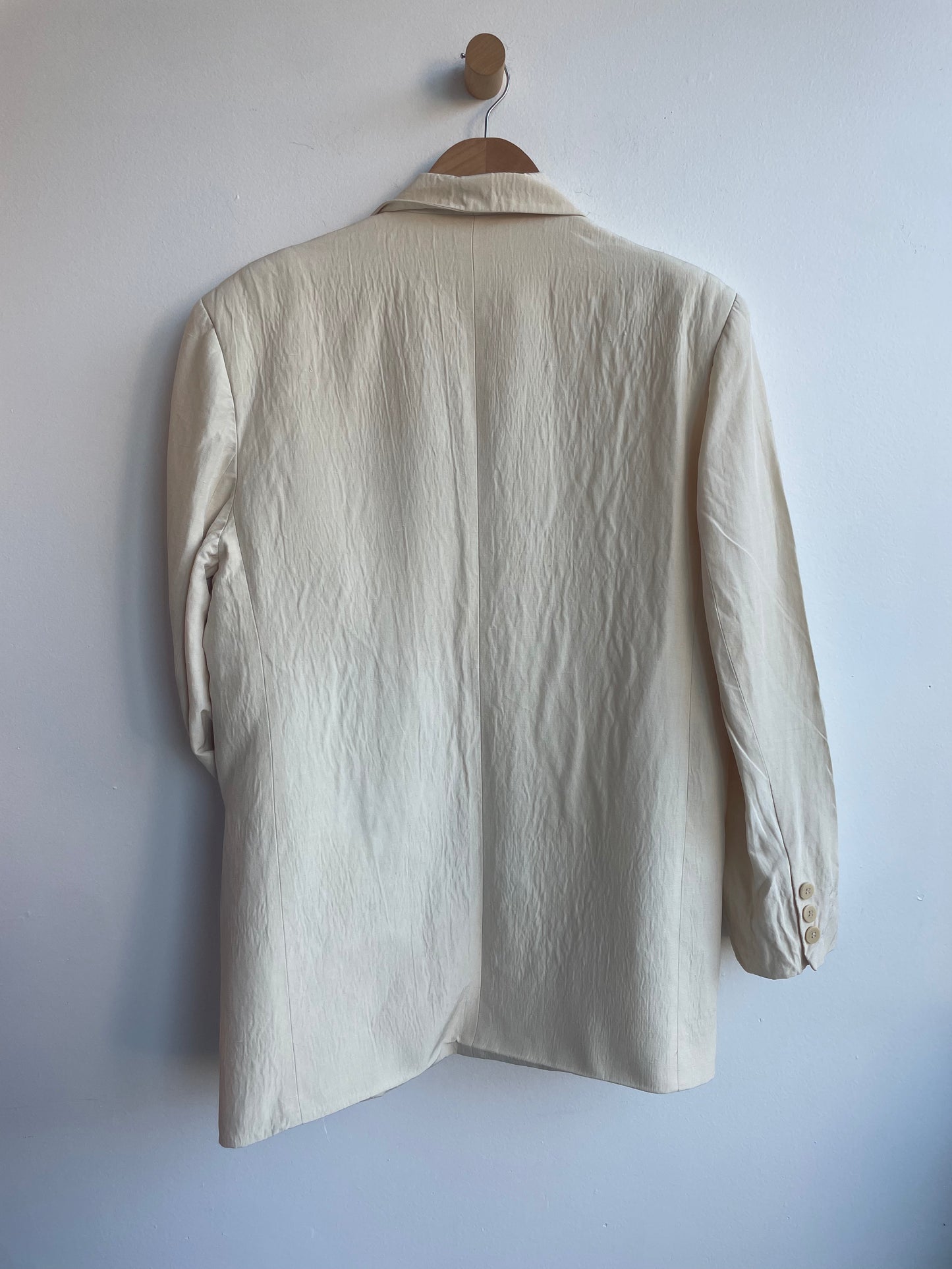 Cream Linen/Silk Blazer SS1-2