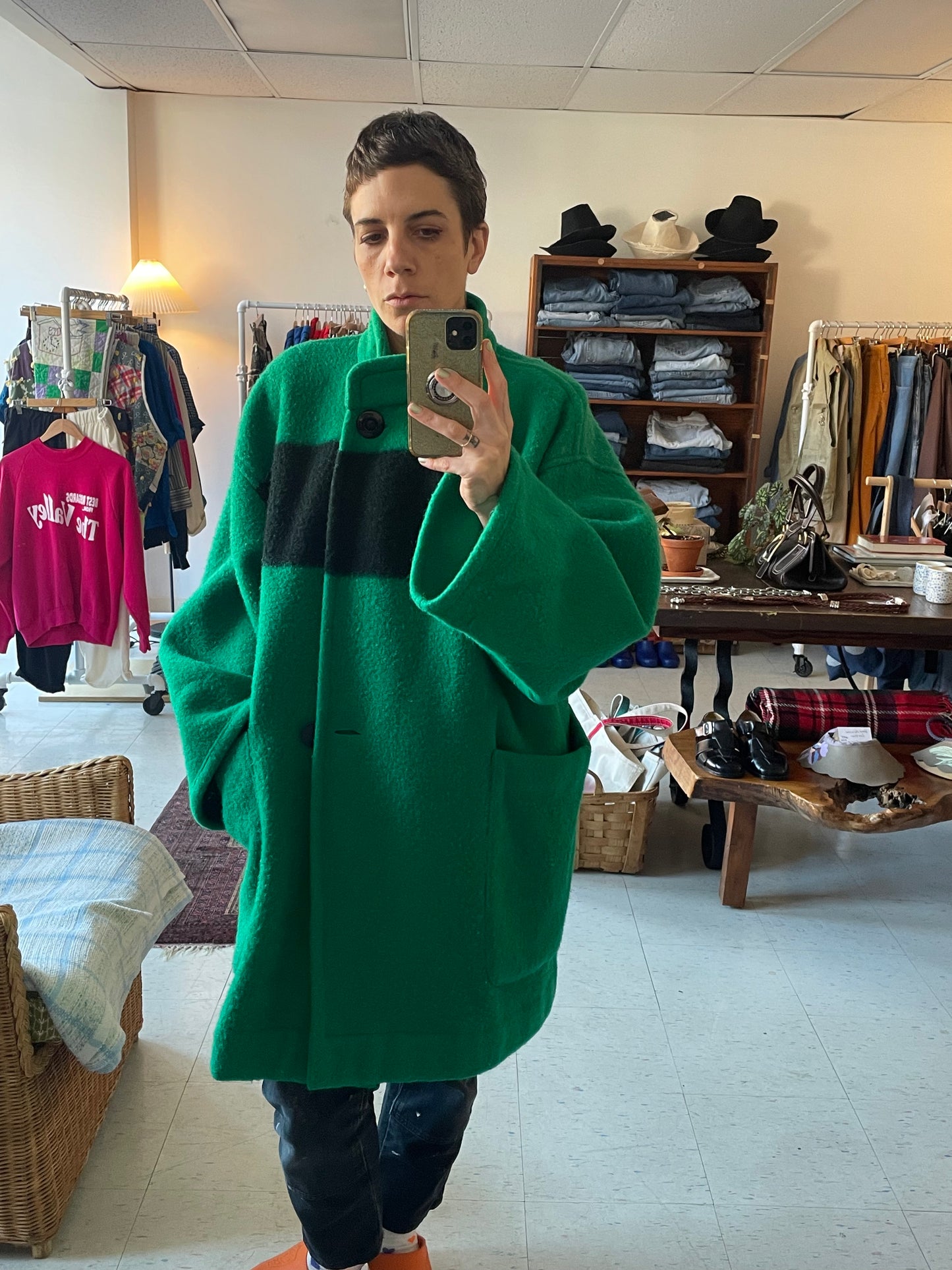 Molly's Emerald Green Winter Wool Coat SS1-2