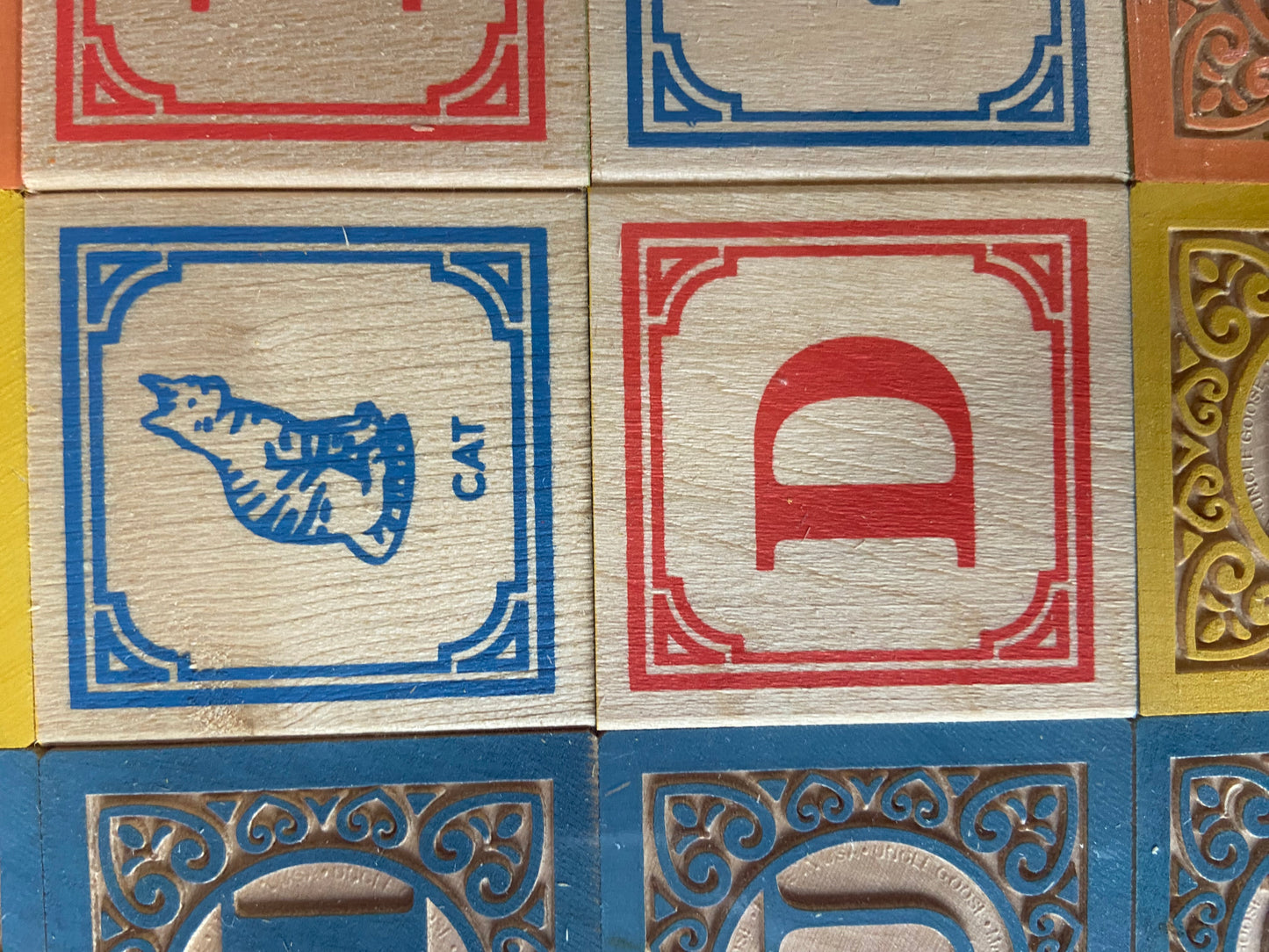 Uncle Goose classic ABC blocks with wagon