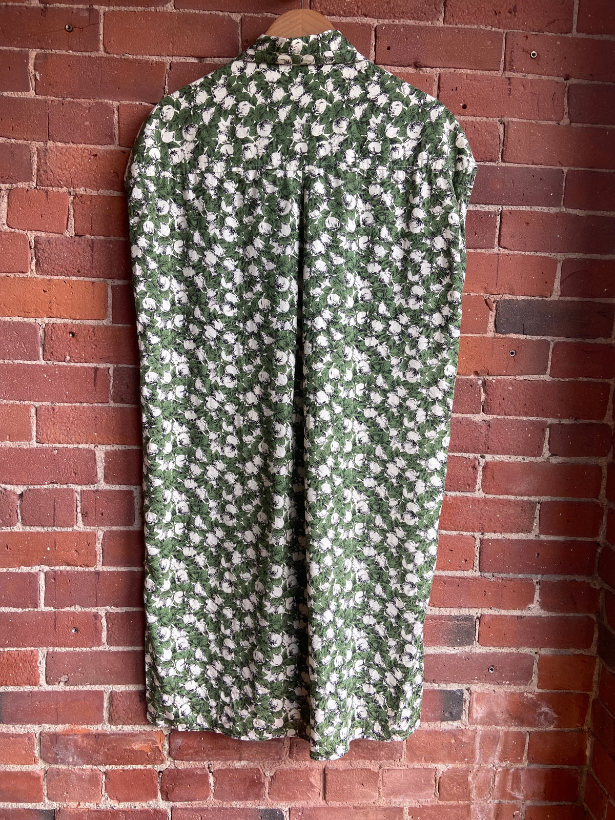 Frank and Oak green patterned frock SS 2