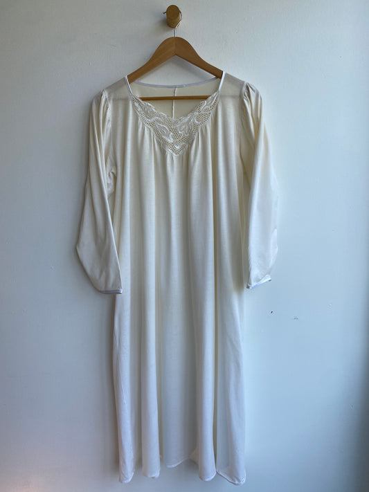 Vintage off-white cotton nightie SS2