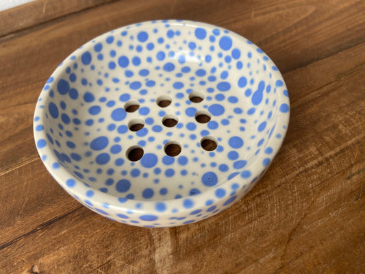 Ash & Clay blue speckle soap dish