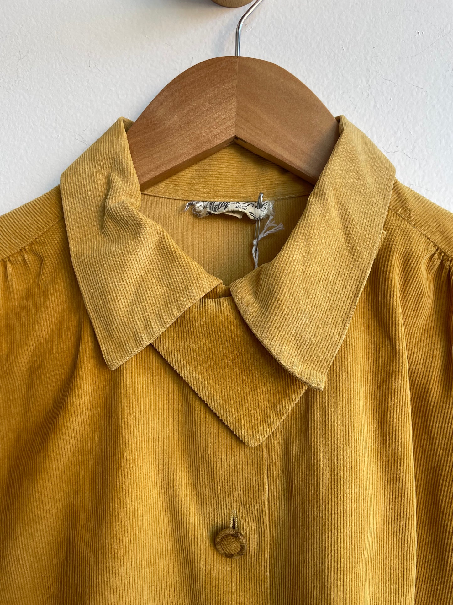 Mustard Corduroy Blouse SS1