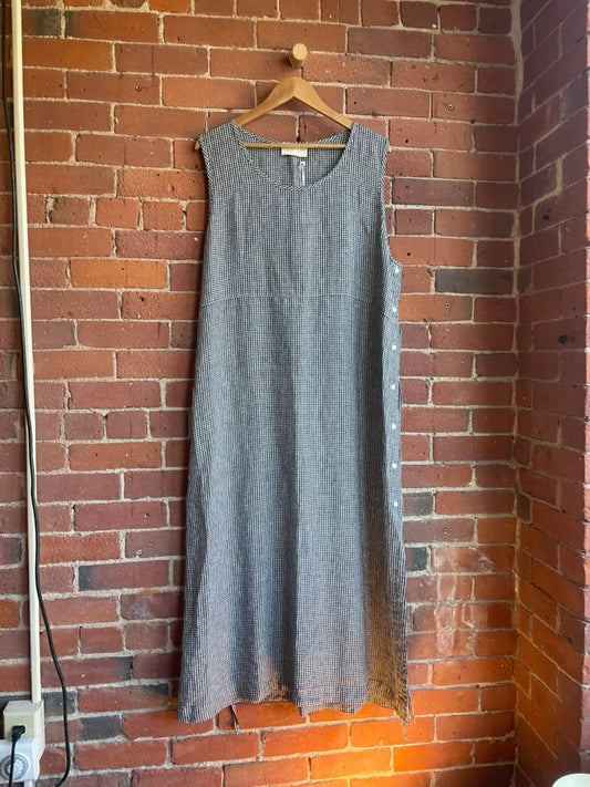 Gillian Stevens Gingham Linen Bellia Dress SS2-3