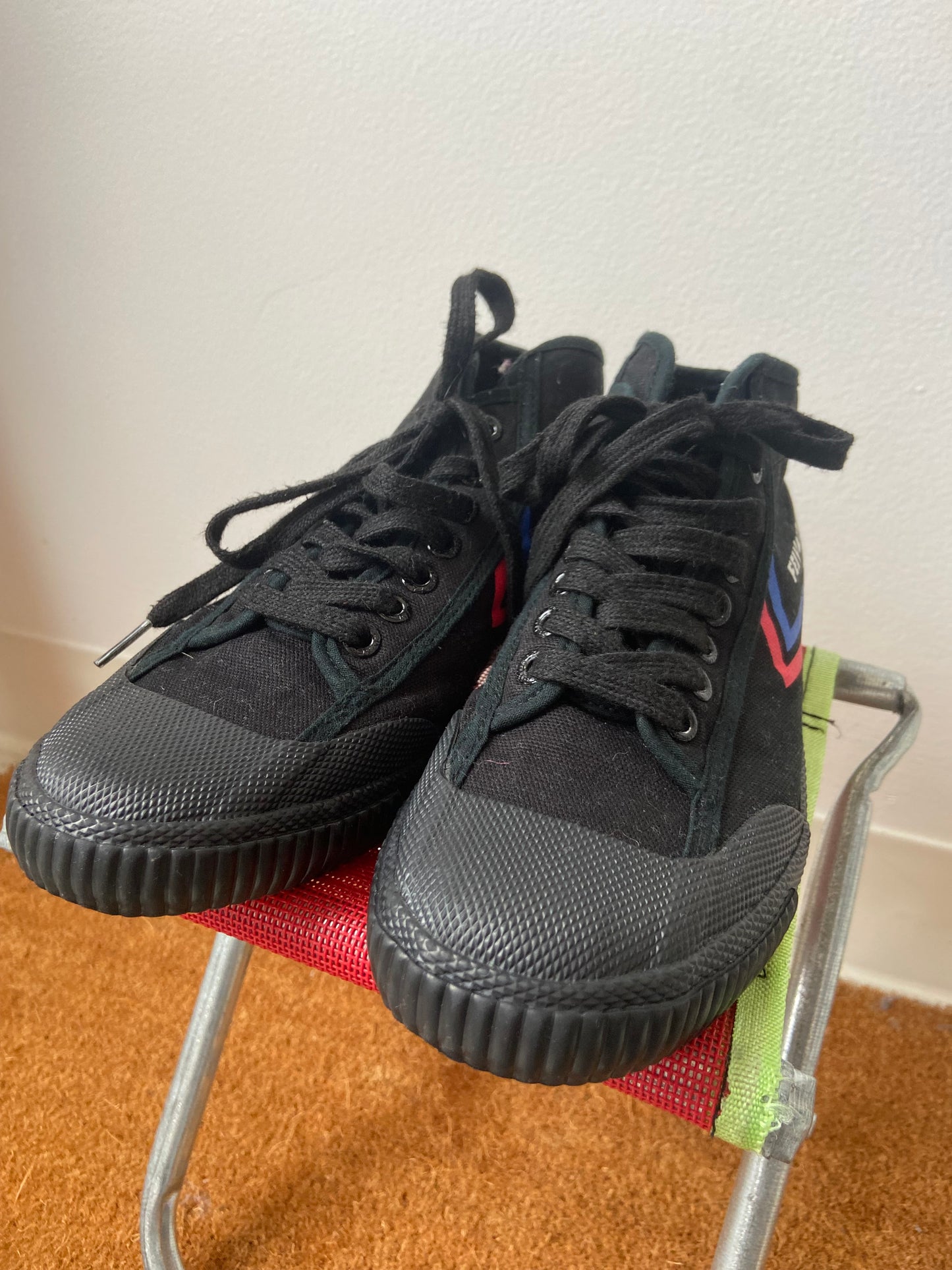 Little ones black high tops size. 5.5
