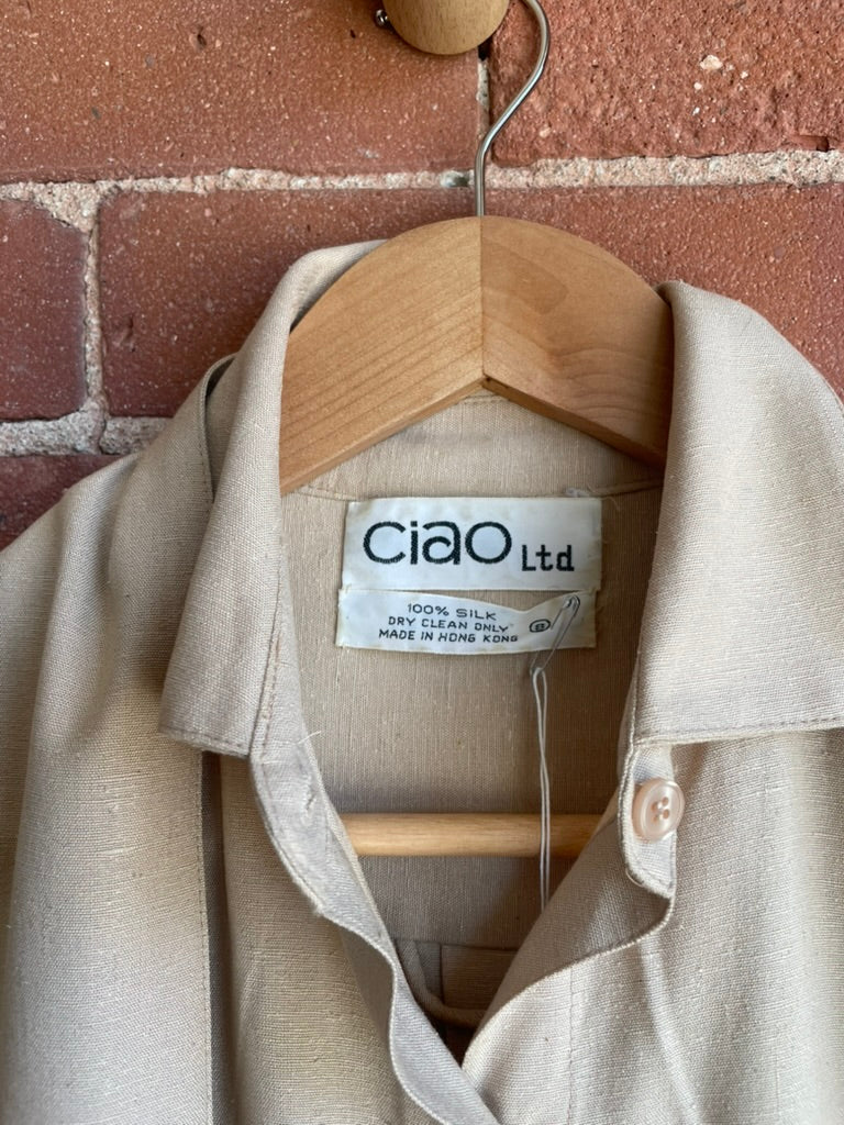 Silk Button Down Dress SS2