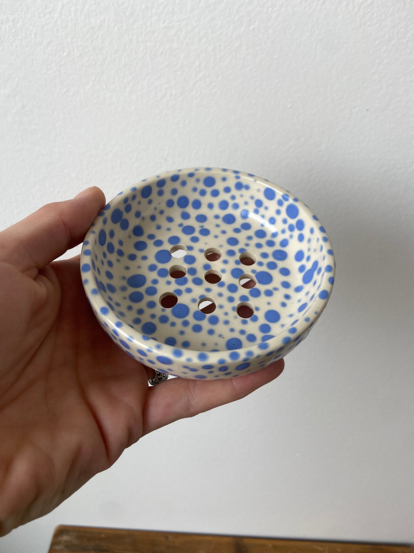 Ash & Clay blue speckle soap dish