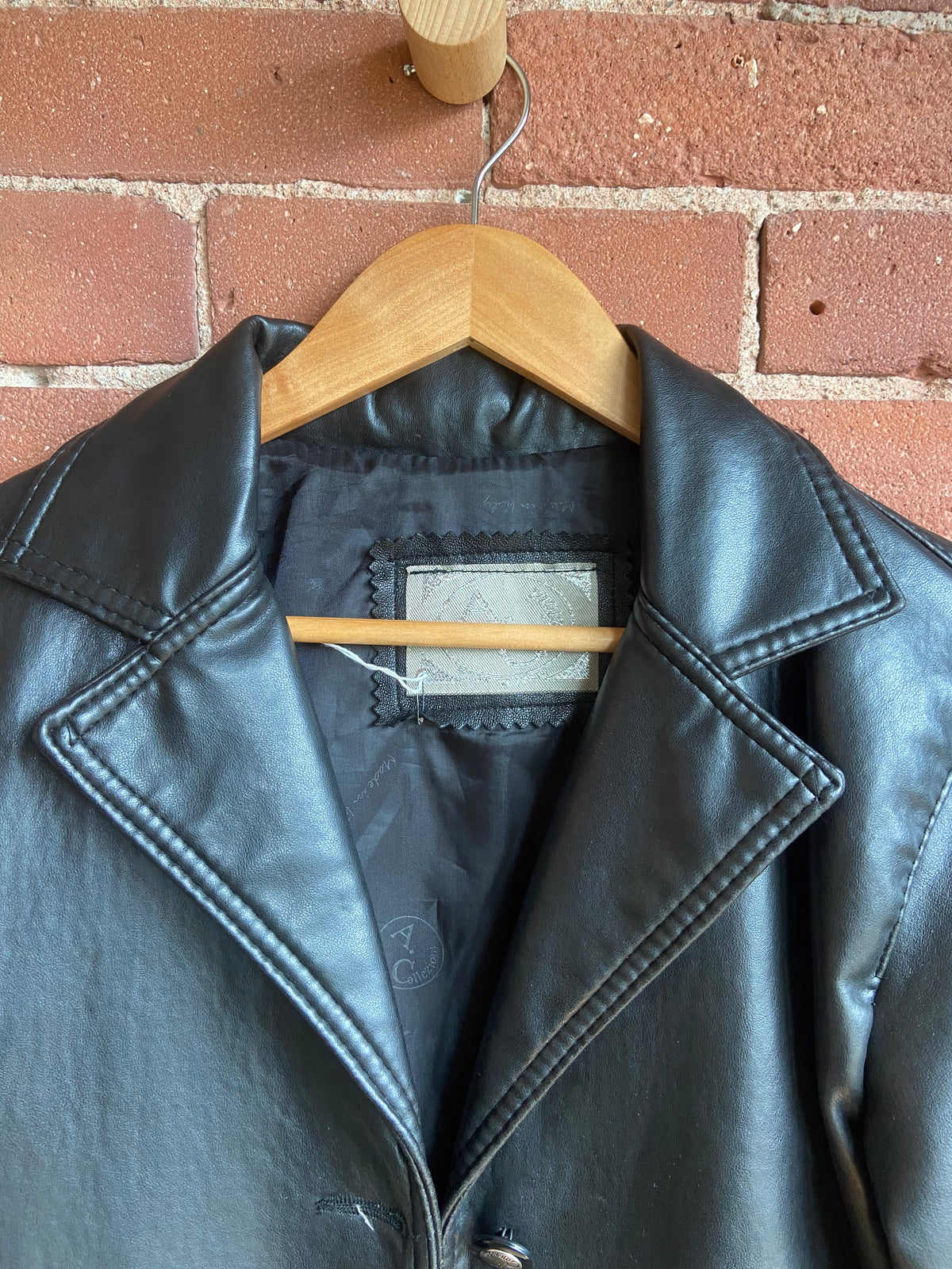 AC Italian long leather jacket SS1