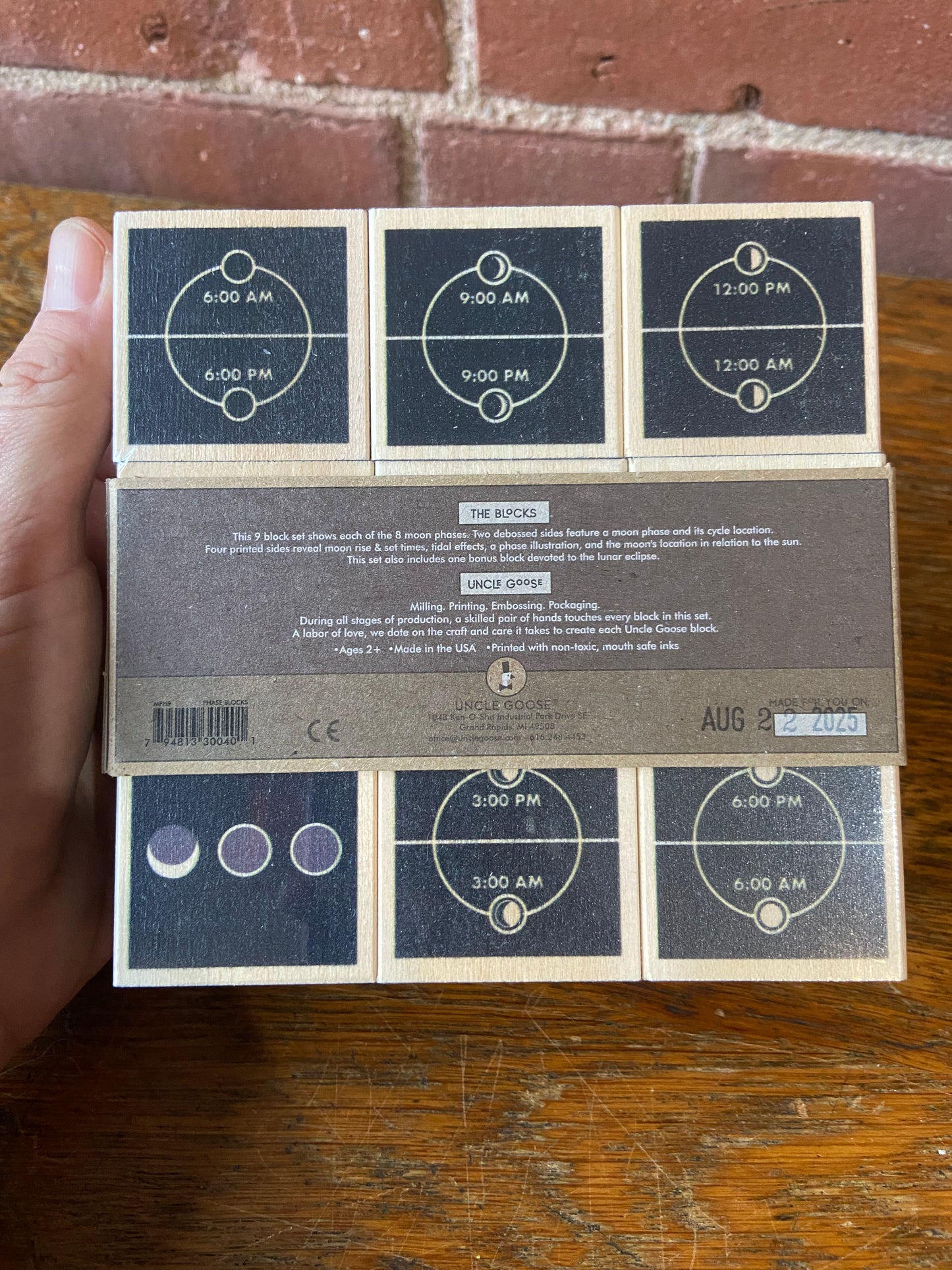 Uncle Goose moon phase block set