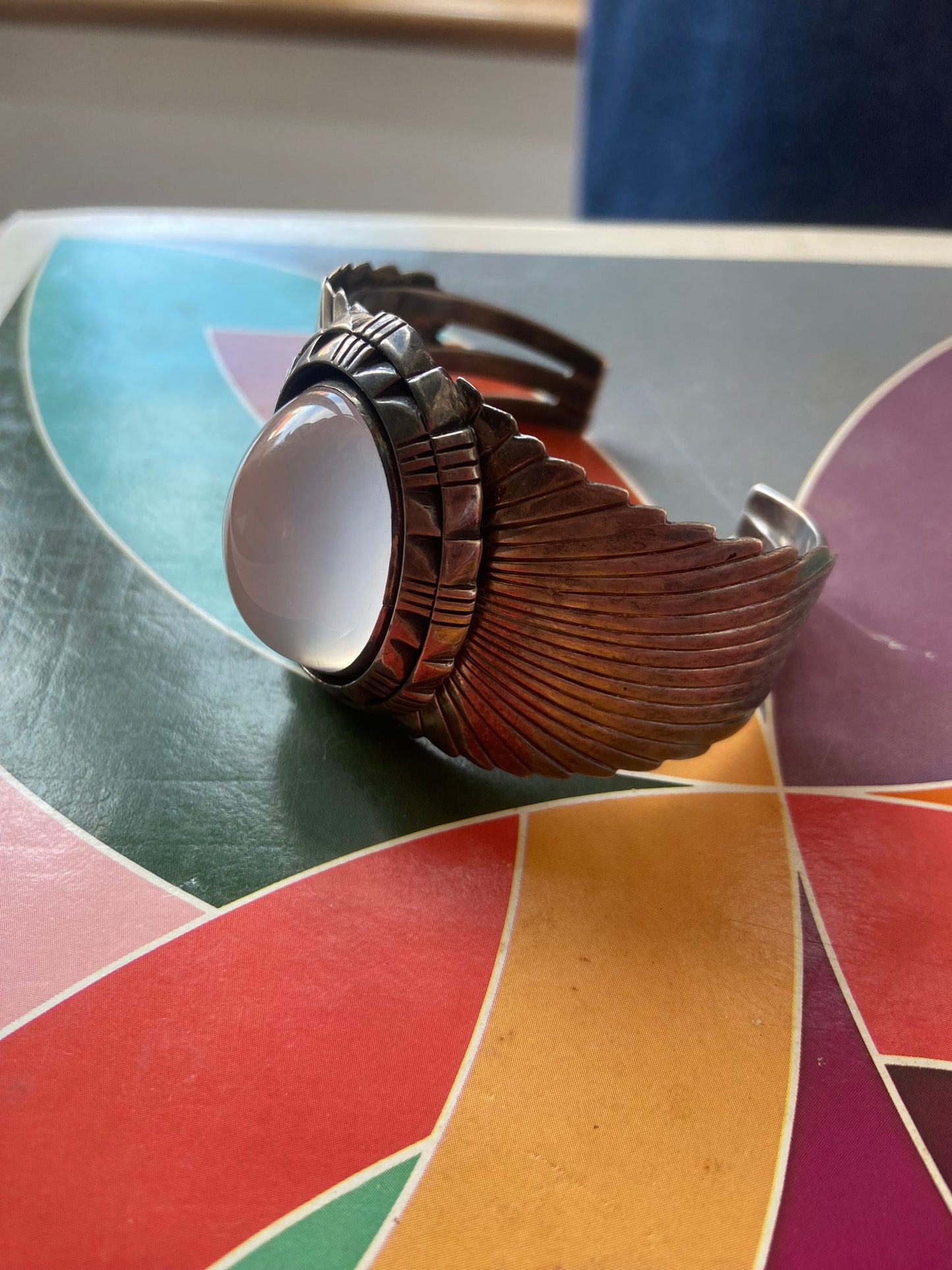 Sterling and quartz cuff
