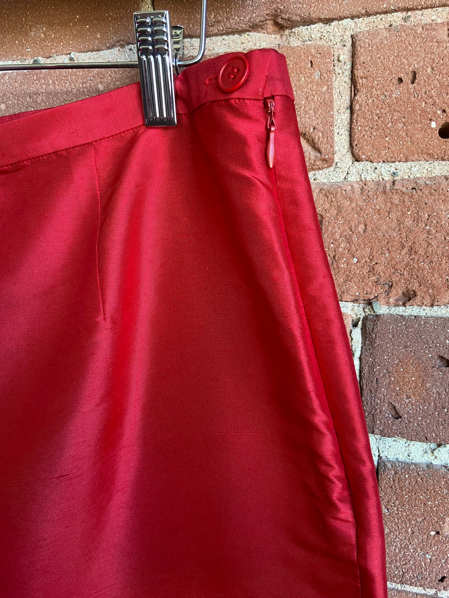 Red silk pants SS 2