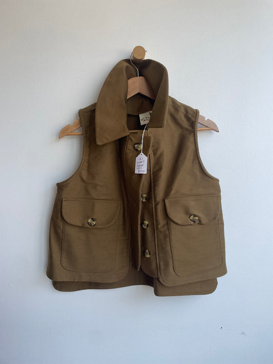 Olive Green Canvas Vest