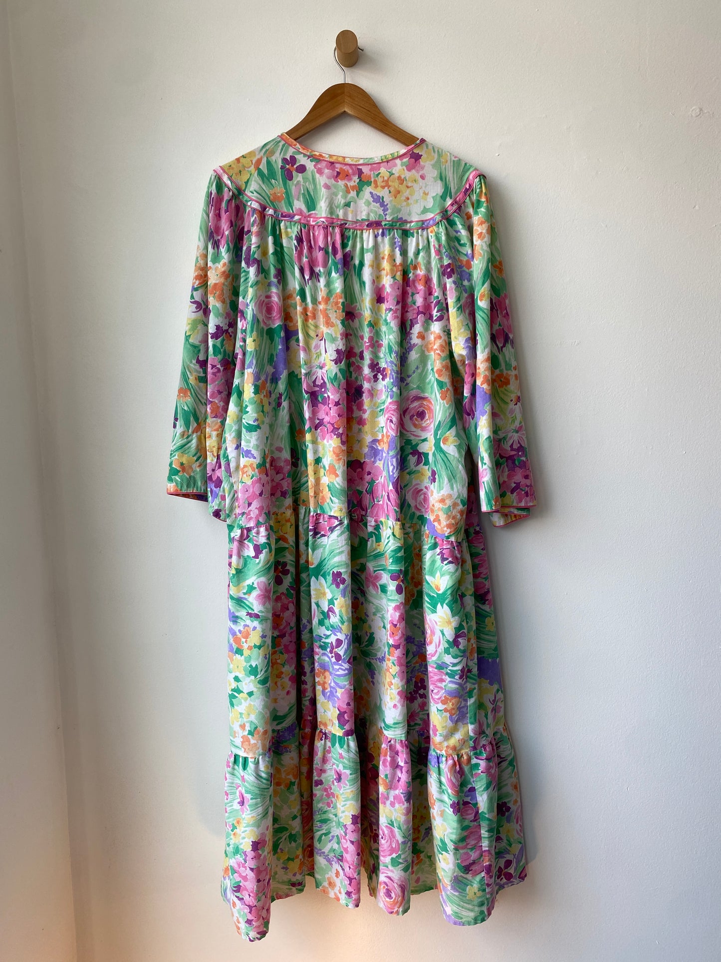 Floral button-up house dress SS3